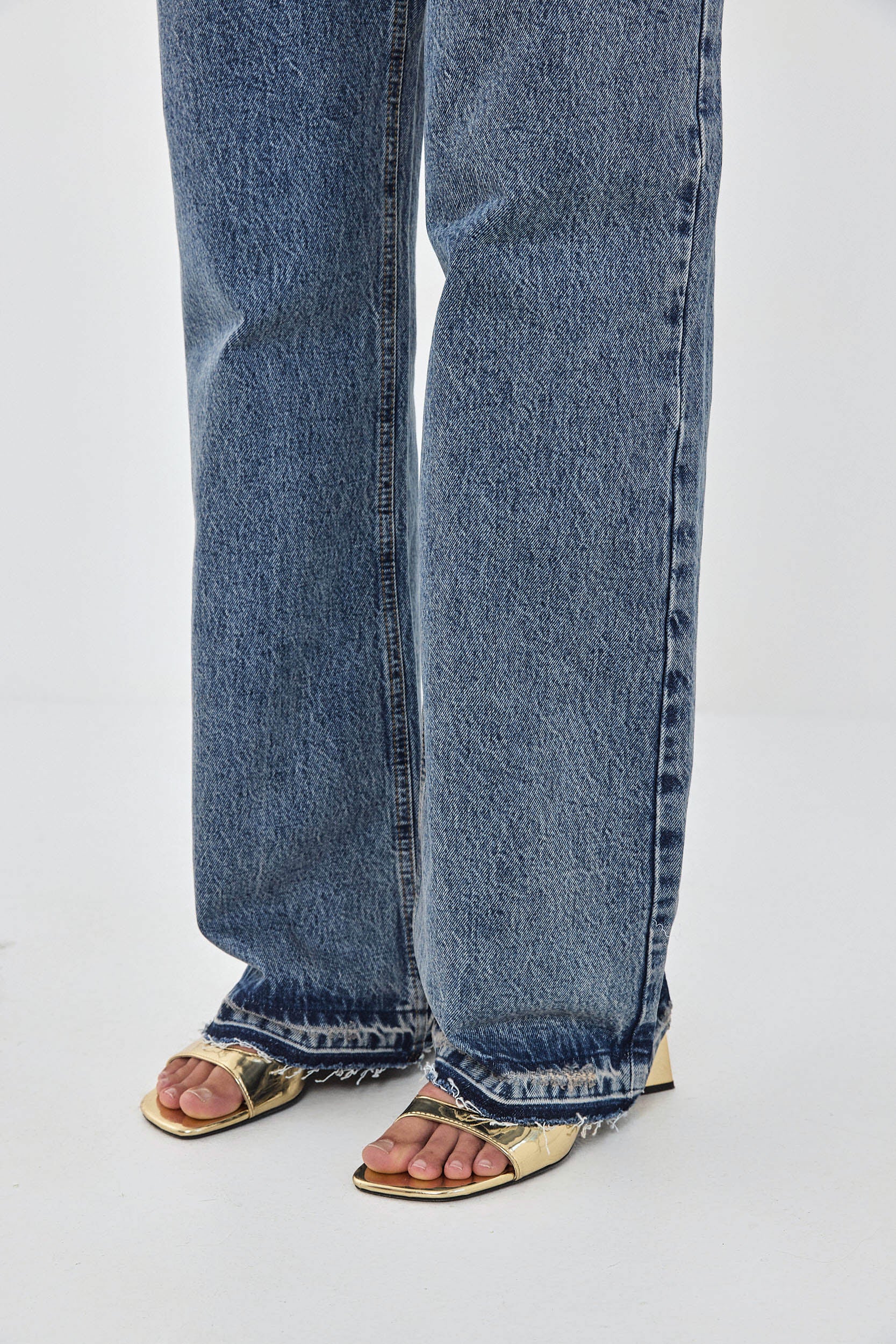No.11| Mid Rise Full Length Baggy Denim - Image 8