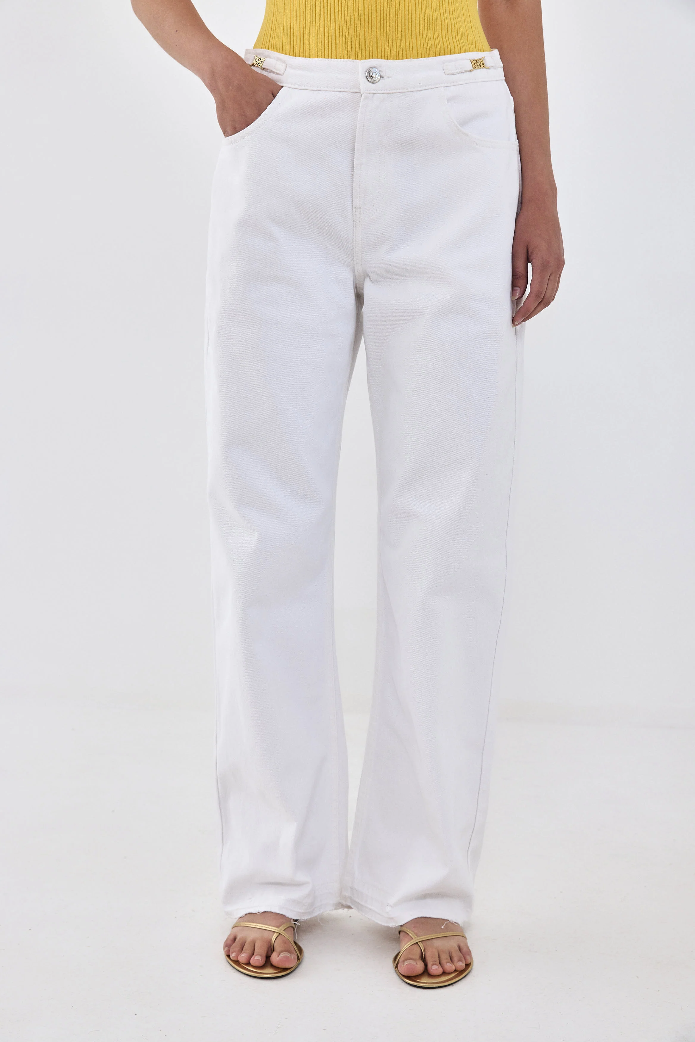 No.11| Mid Rise Full Length Baggy Denim - Image 2