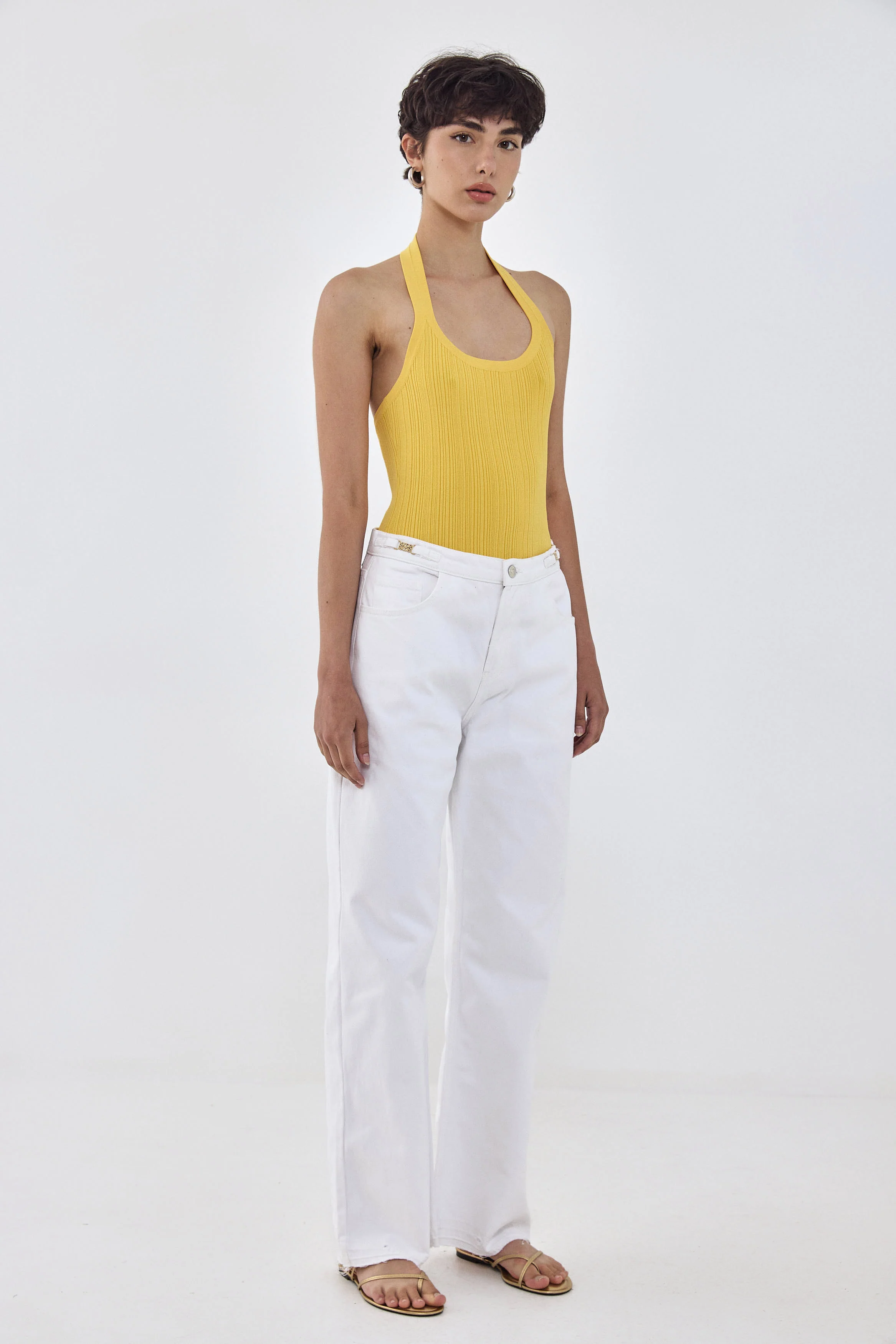 No.11| Mid Rise Full Length Baggy Denim - Image 4