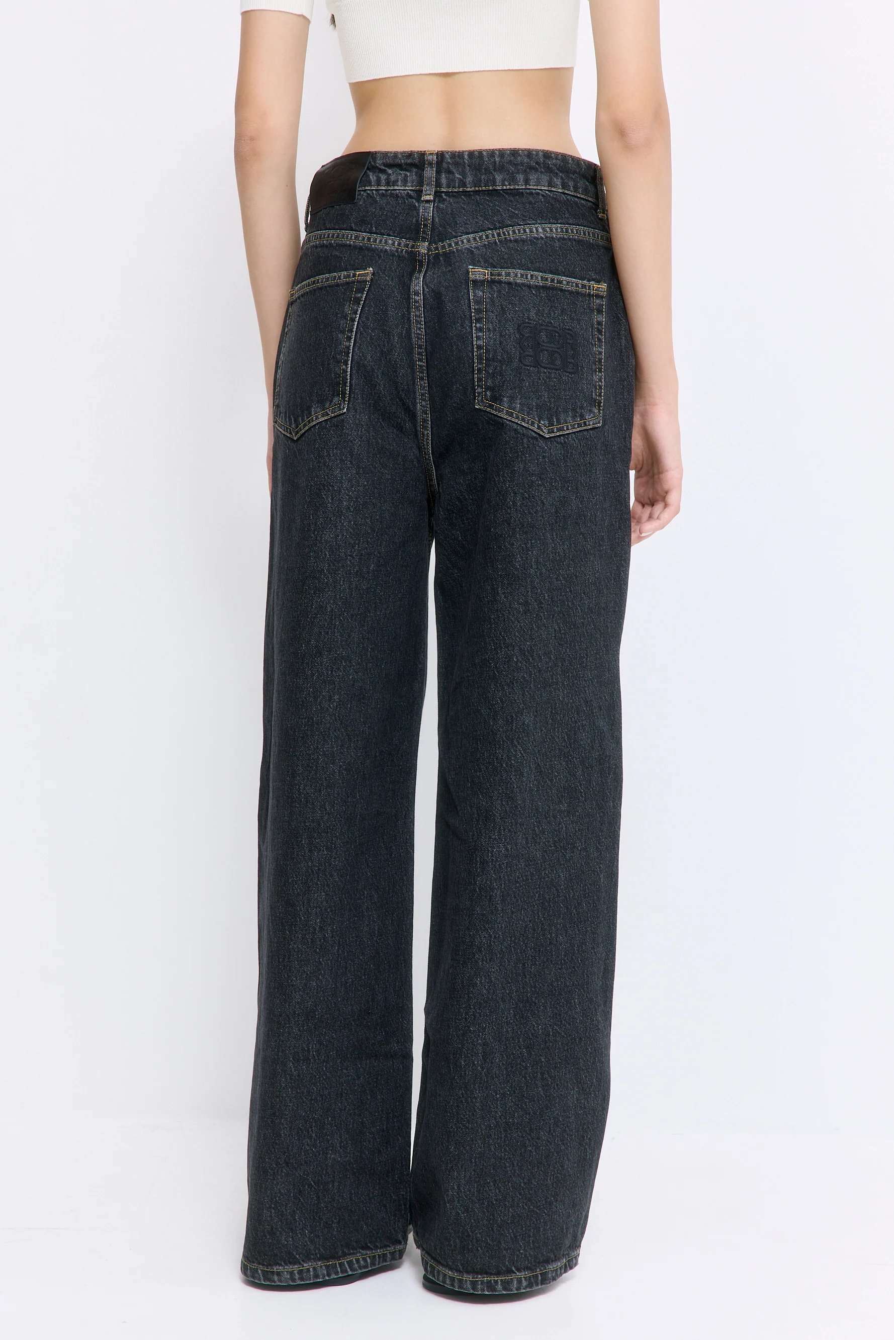 No.12| High Rise Super Wide Denim - Image 5