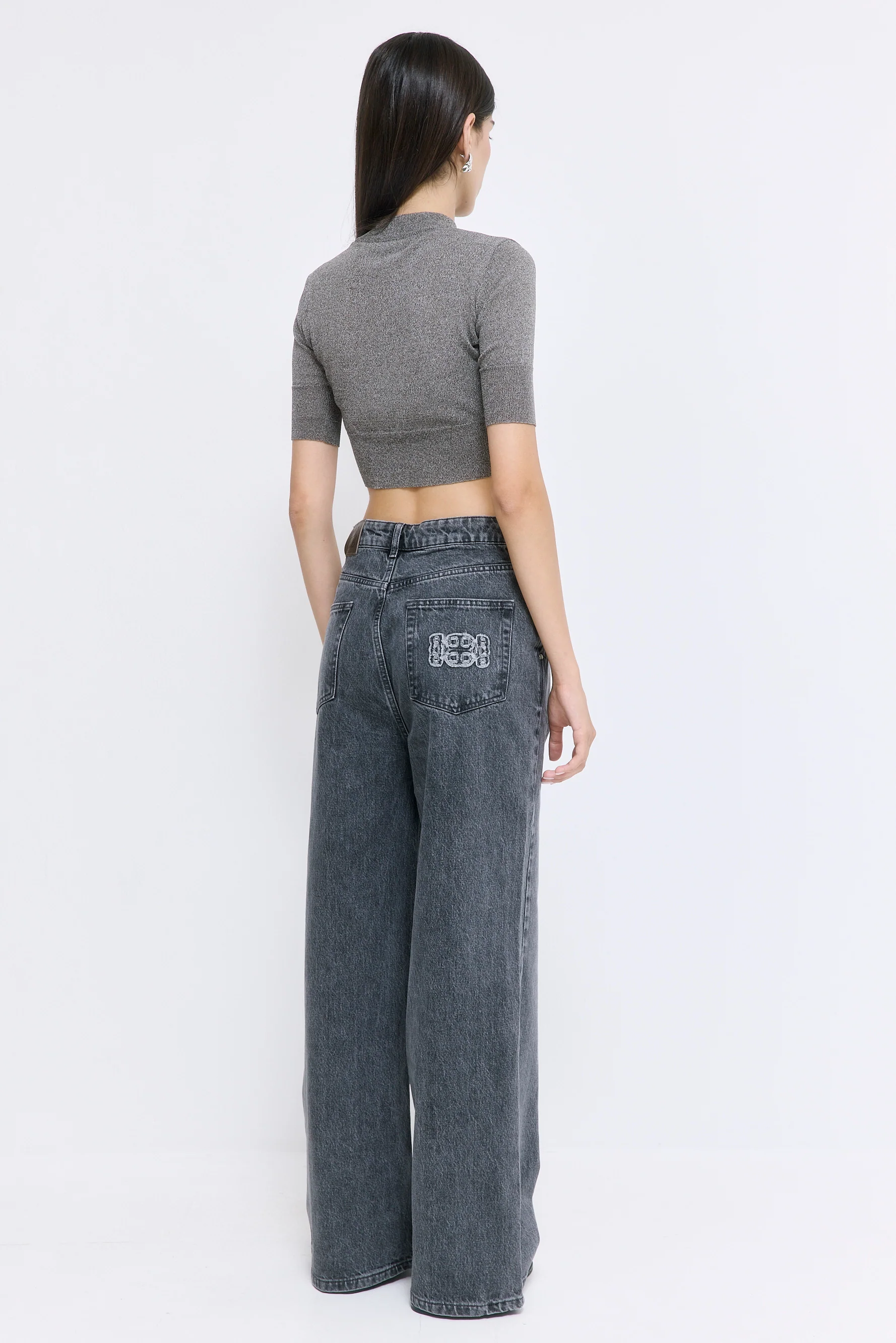 No.12| High Rise Super Wide Denim - Image 4