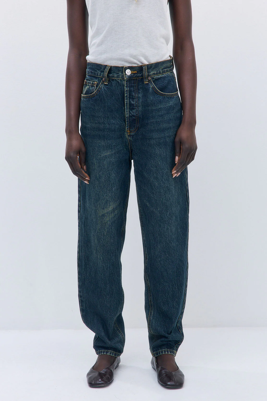 No.13| High Rise Tapered Balloon Denim - Image 2