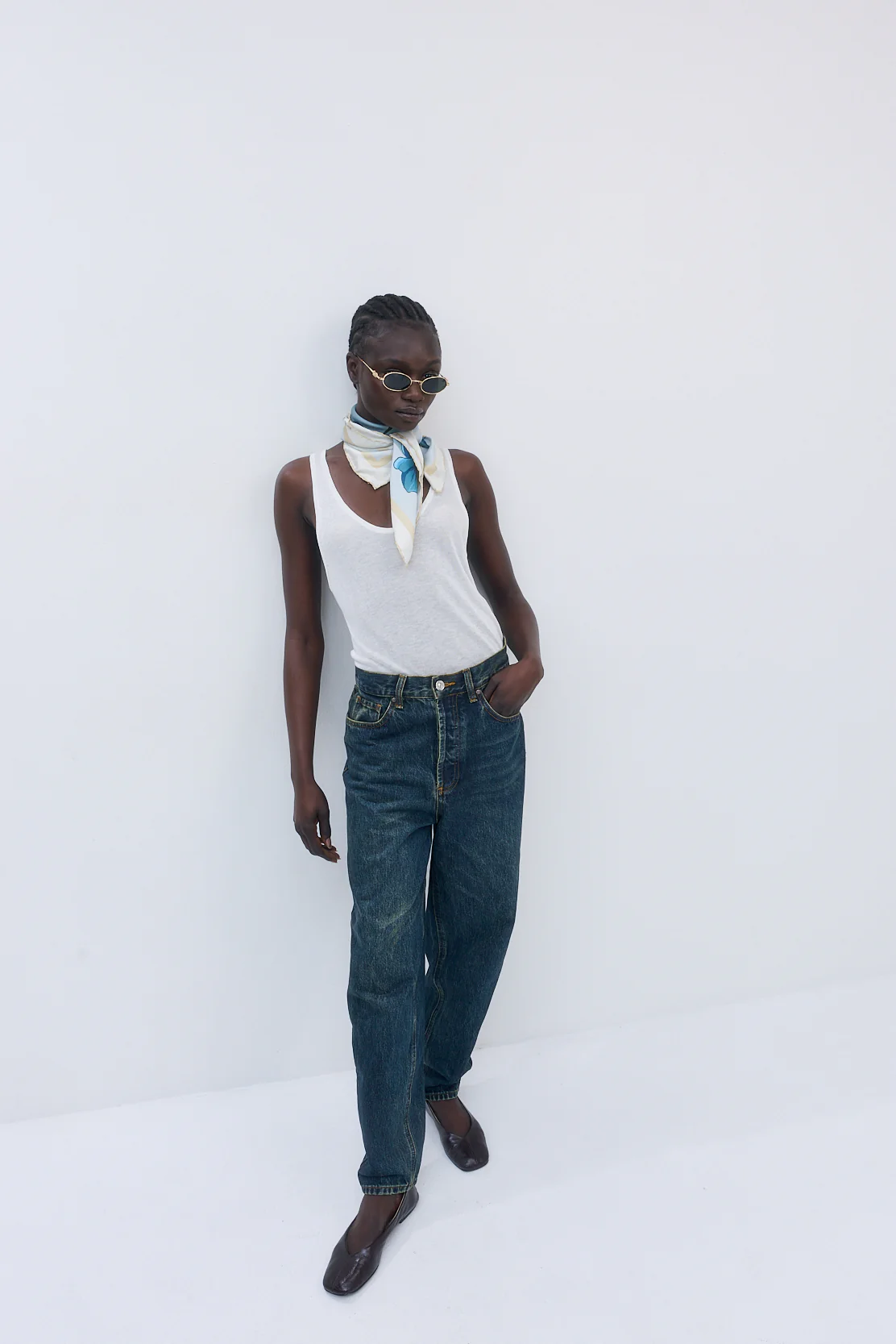 No.13| High Rise Tapered Balloon Denim - Image 3