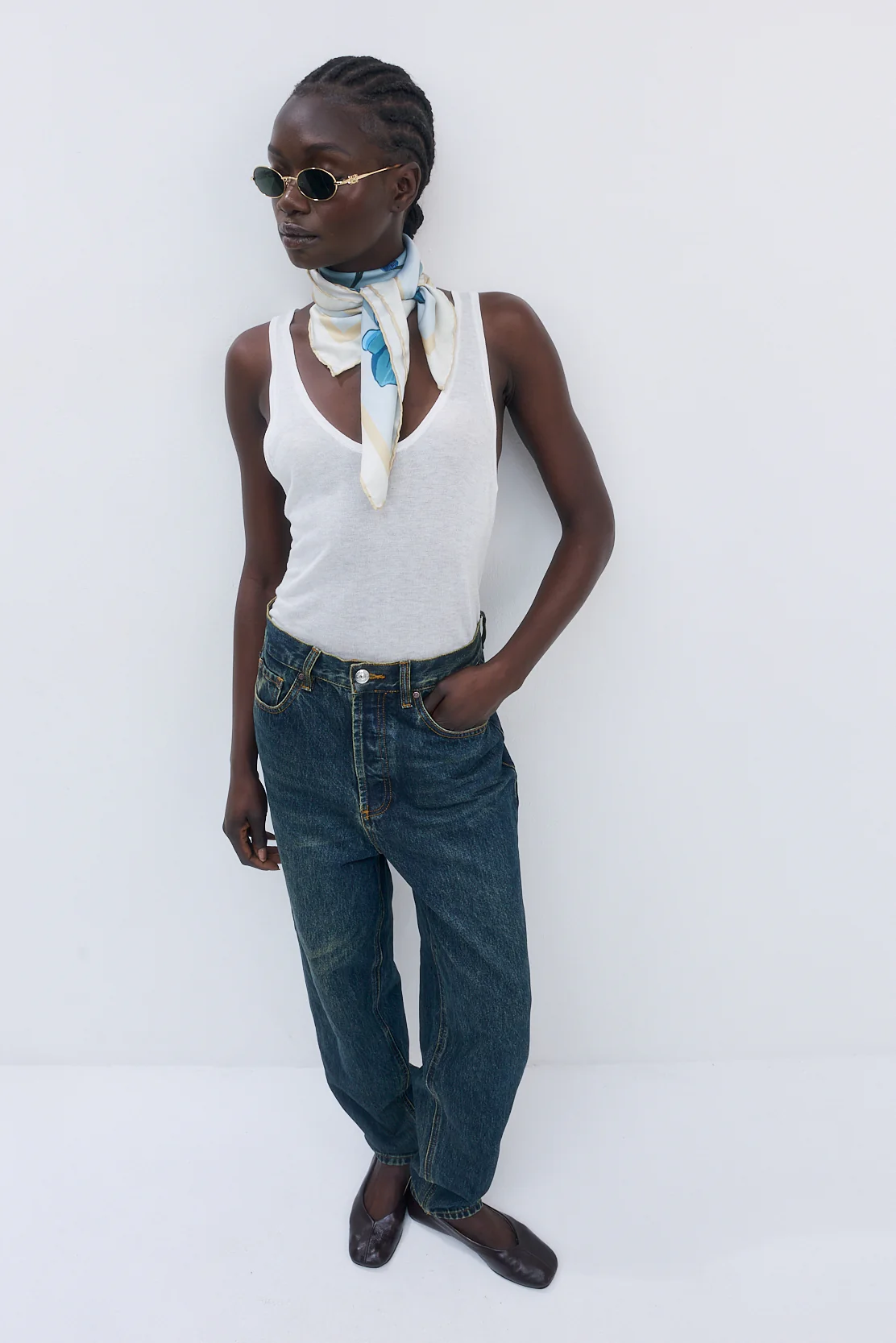 No.13| High Rise Tapered Balloon Denim - Image 8