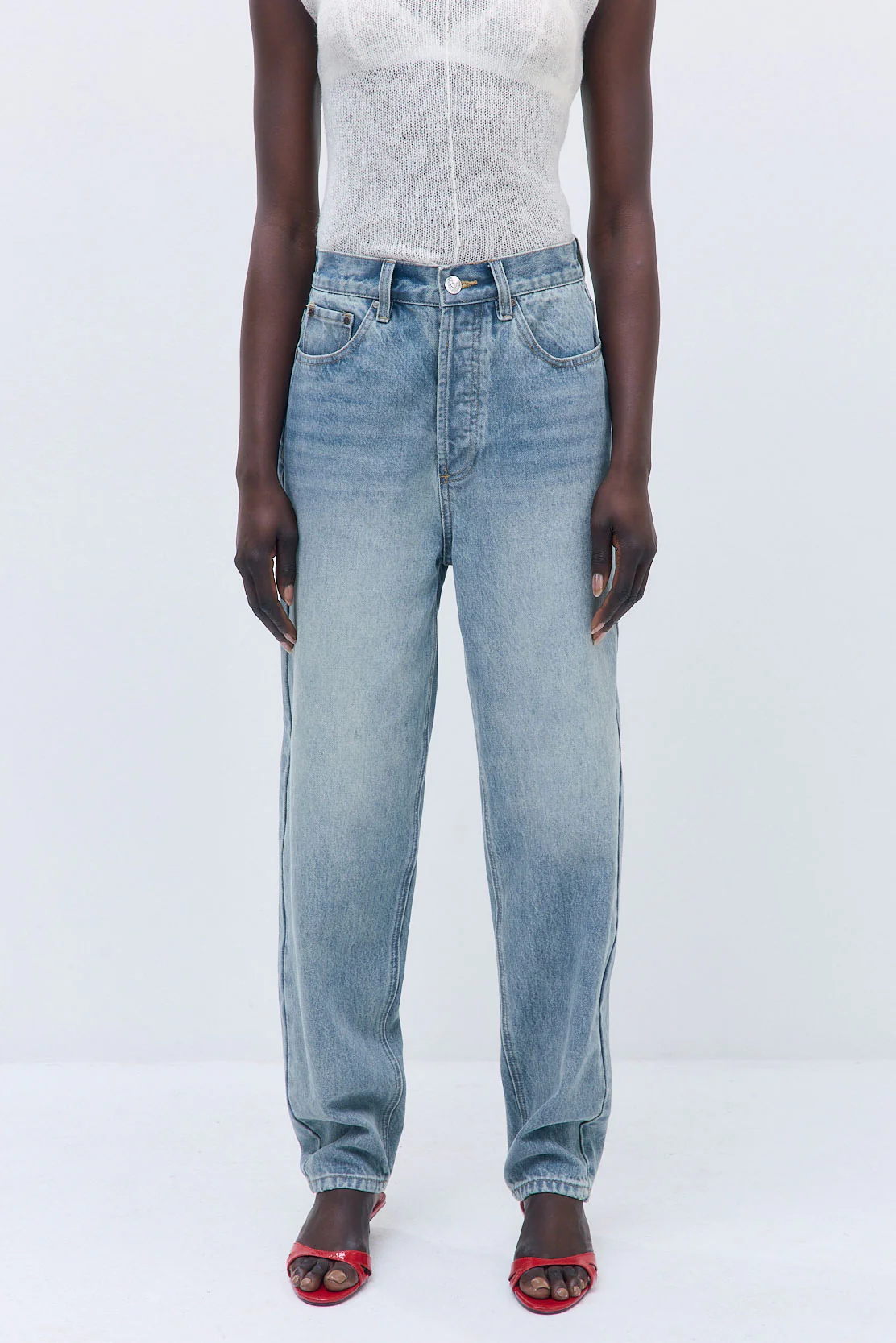 No.13| High Rise Tapered Balloon Denim - Image 2