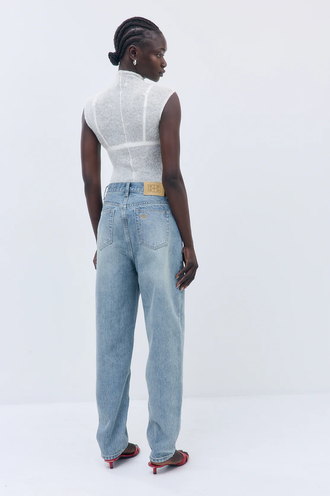 No.13| High Rise Tapered Balloon Denim - Image 5
