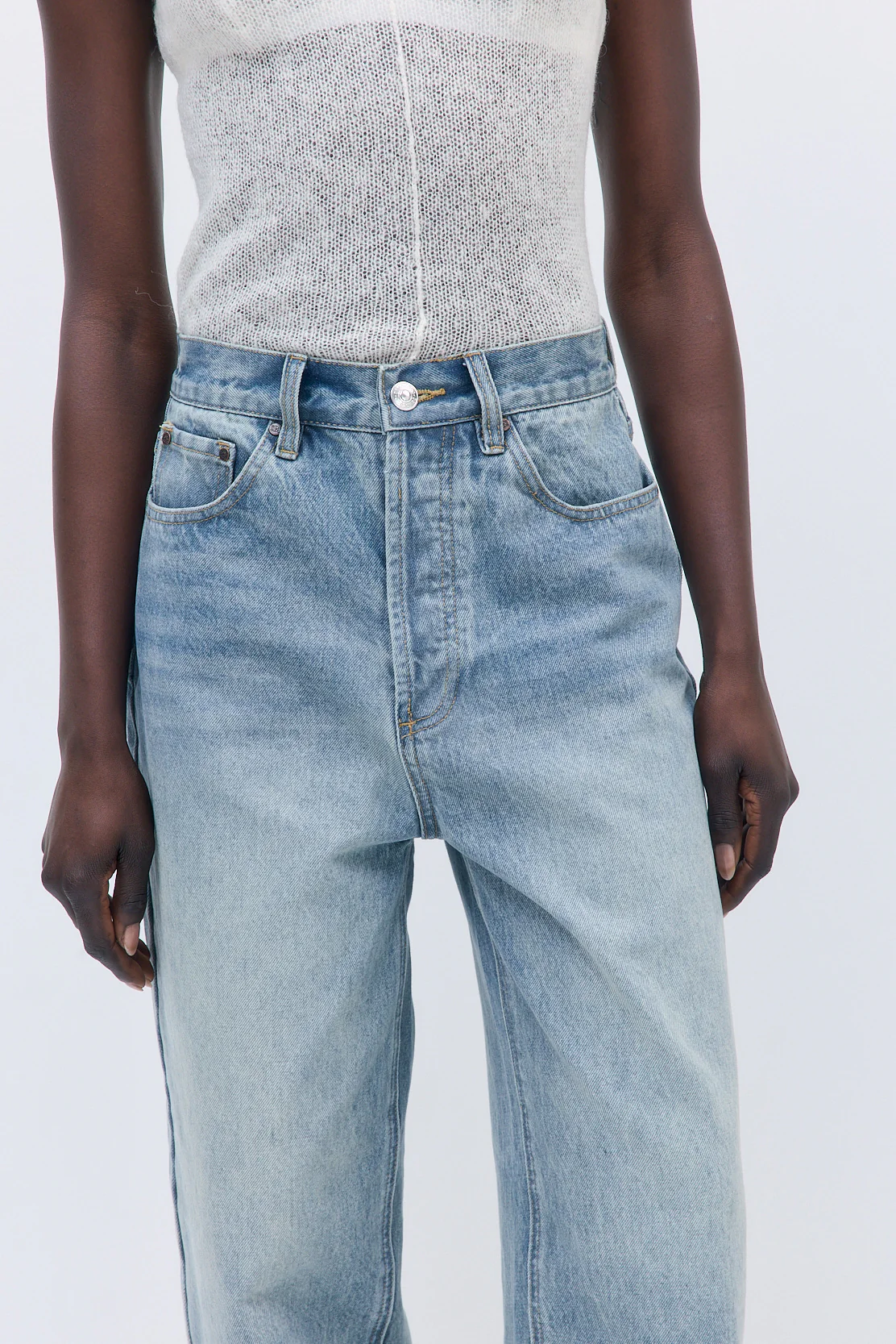 No.13| High Rise Tapered Balloon Denim - Image 7