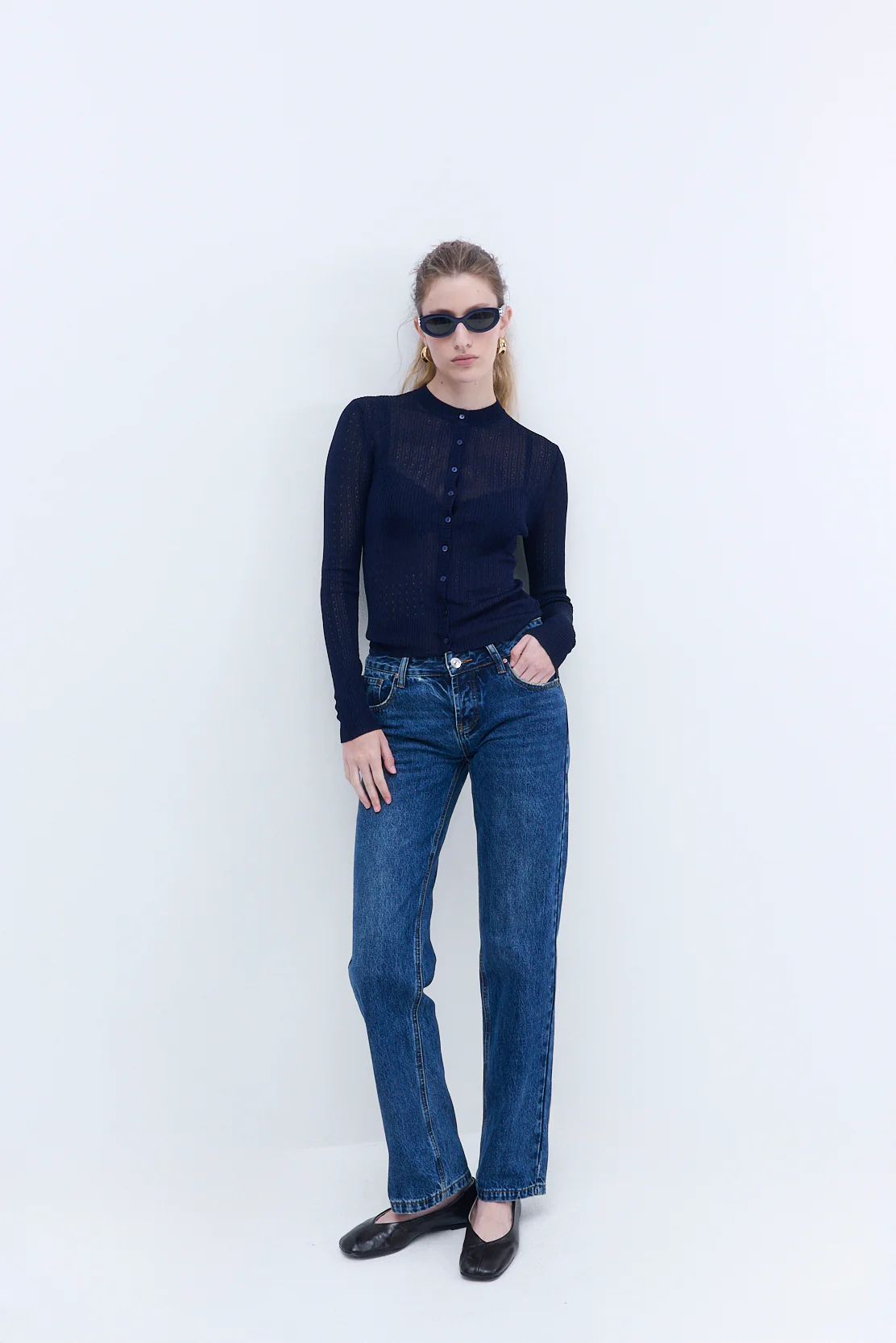 No.15| Low Rise Straight Denim - Image 3