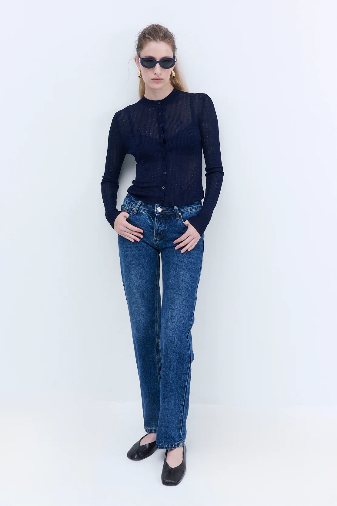 No.15| Low Rise Straight Denim - Image 6