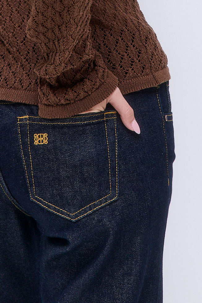 No.15| Low Rise Straight Denim - Image 5