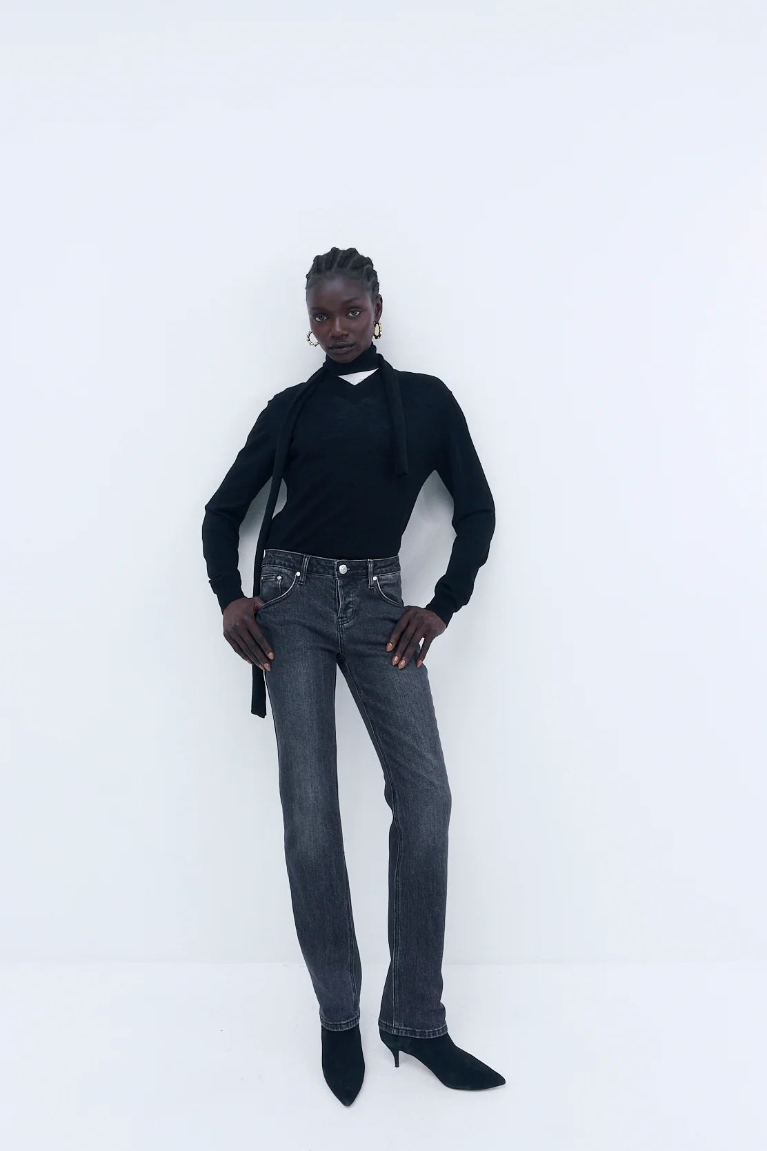 No.18| Mid Rise Fitted Denim - Image 3