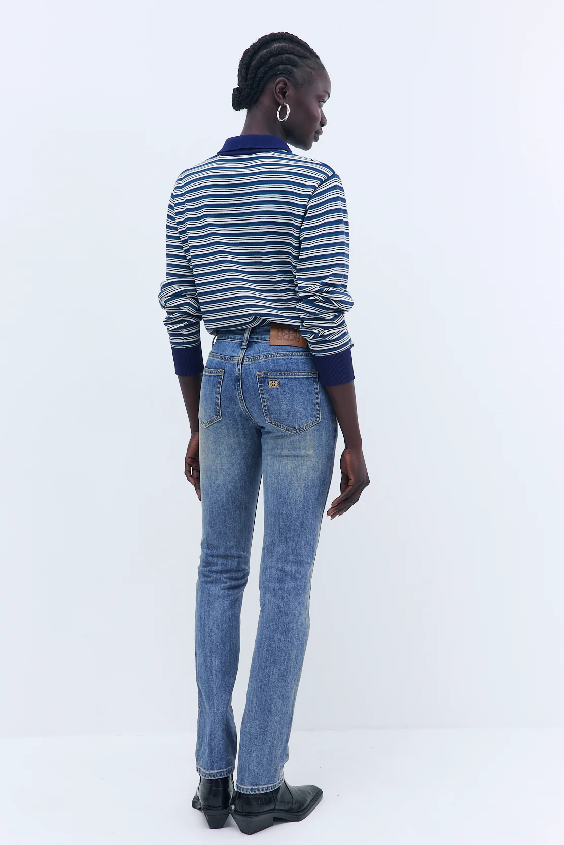 No.18| Mid Rise Fitted Denim - Image 5