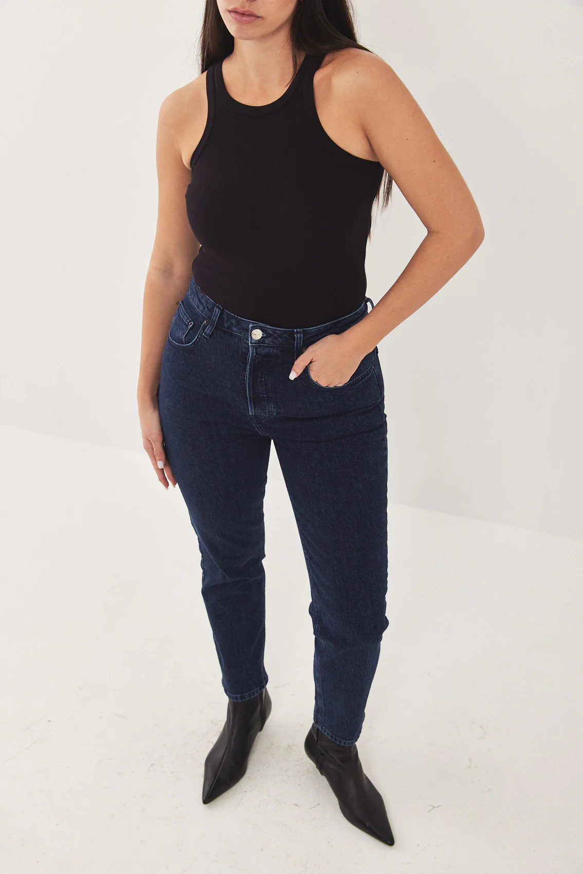 No.4 High Waist Slim Cropped Denim - Image 10