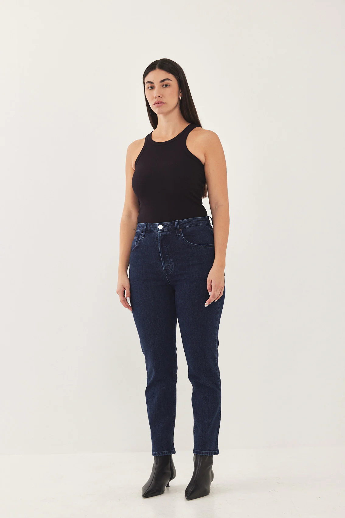 No.4 High Waist Slim Cropped Denim - Image 11