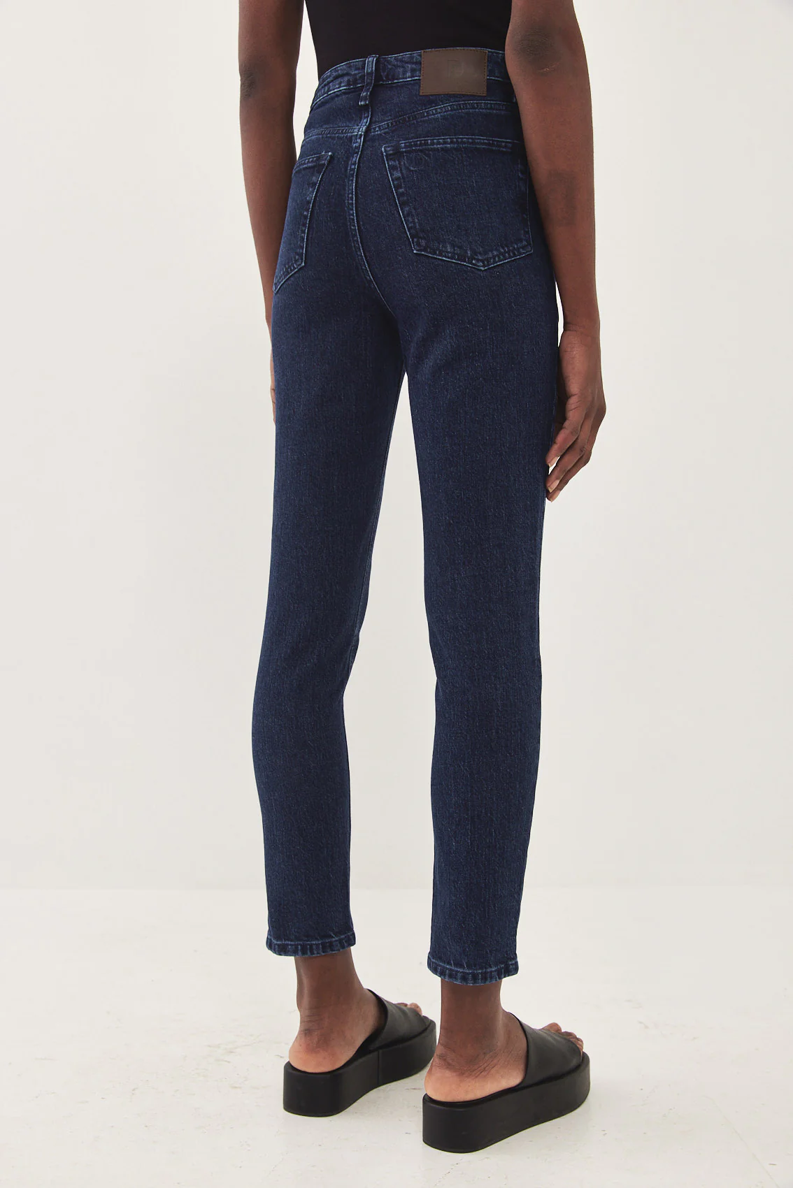 No.4 High Waist Slim Cropped Denim - Image 5