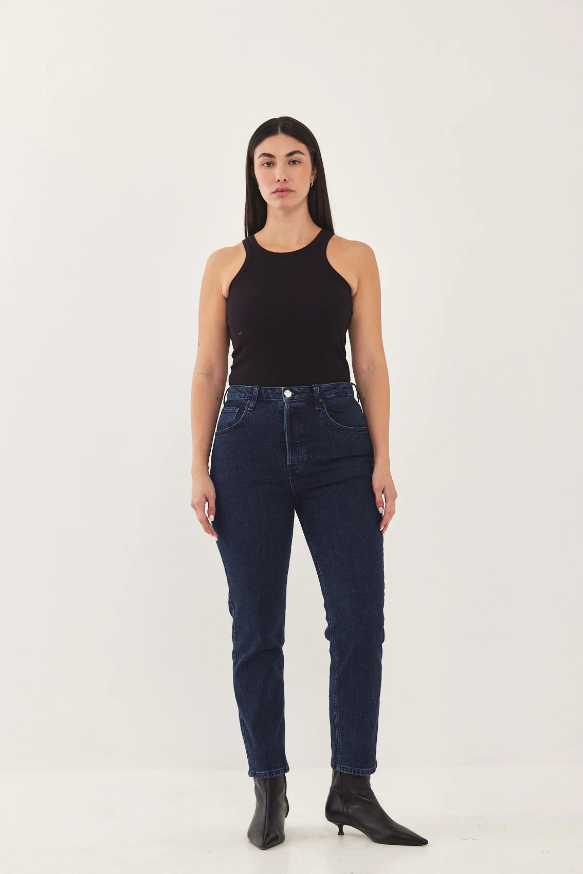 No.4 High Waist Slim Cropped Denim - Image 8