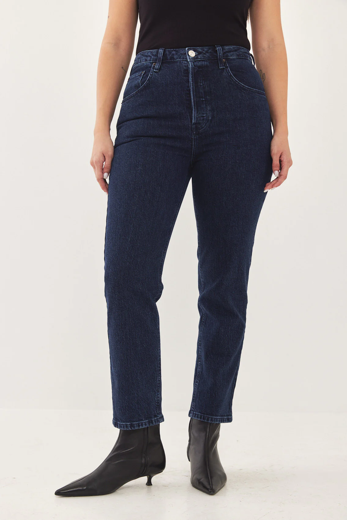 No.4 High Waist Slim Cropped Denim - Image 9