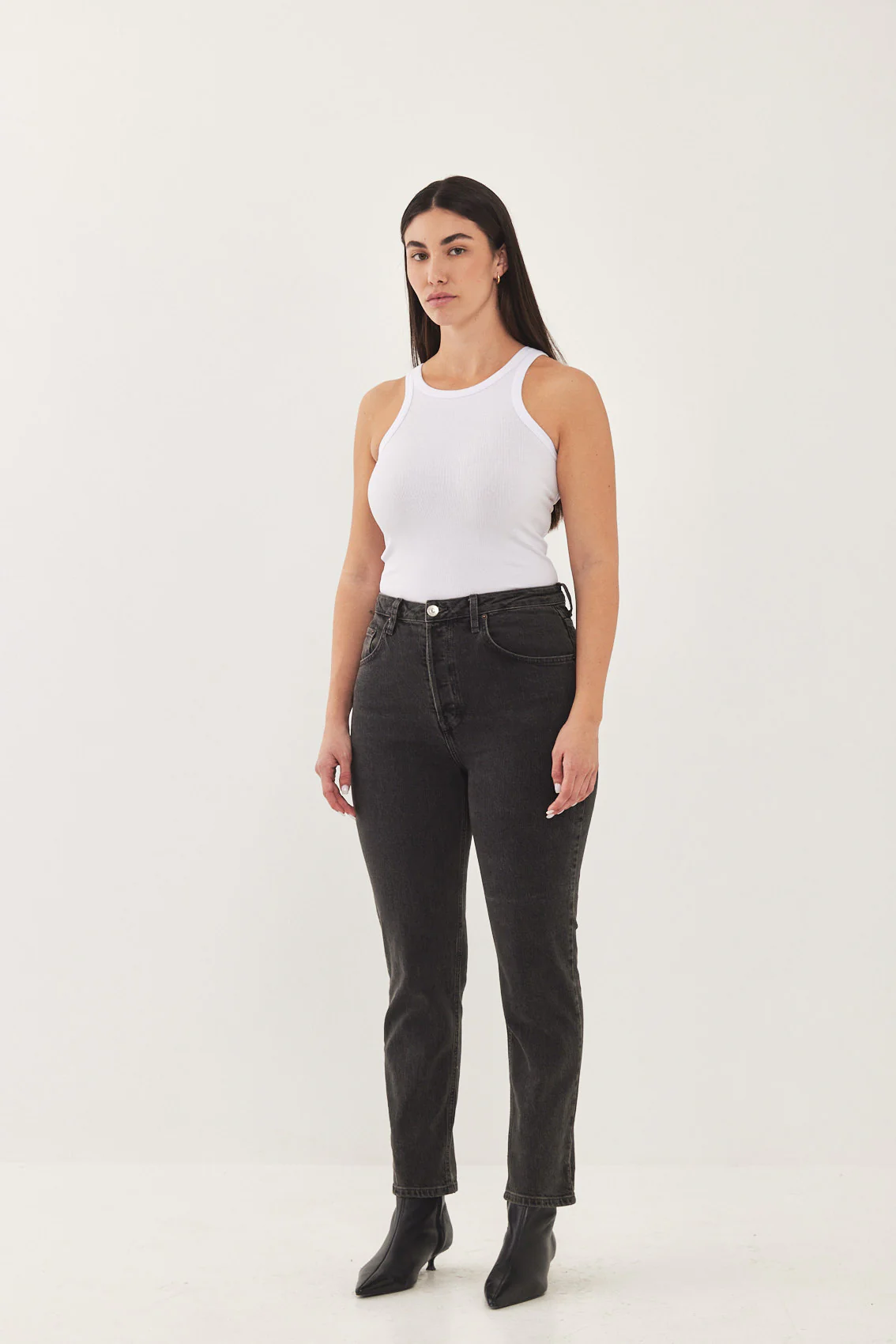 No.4 High Waist Slim Cropped Denim - Image 11