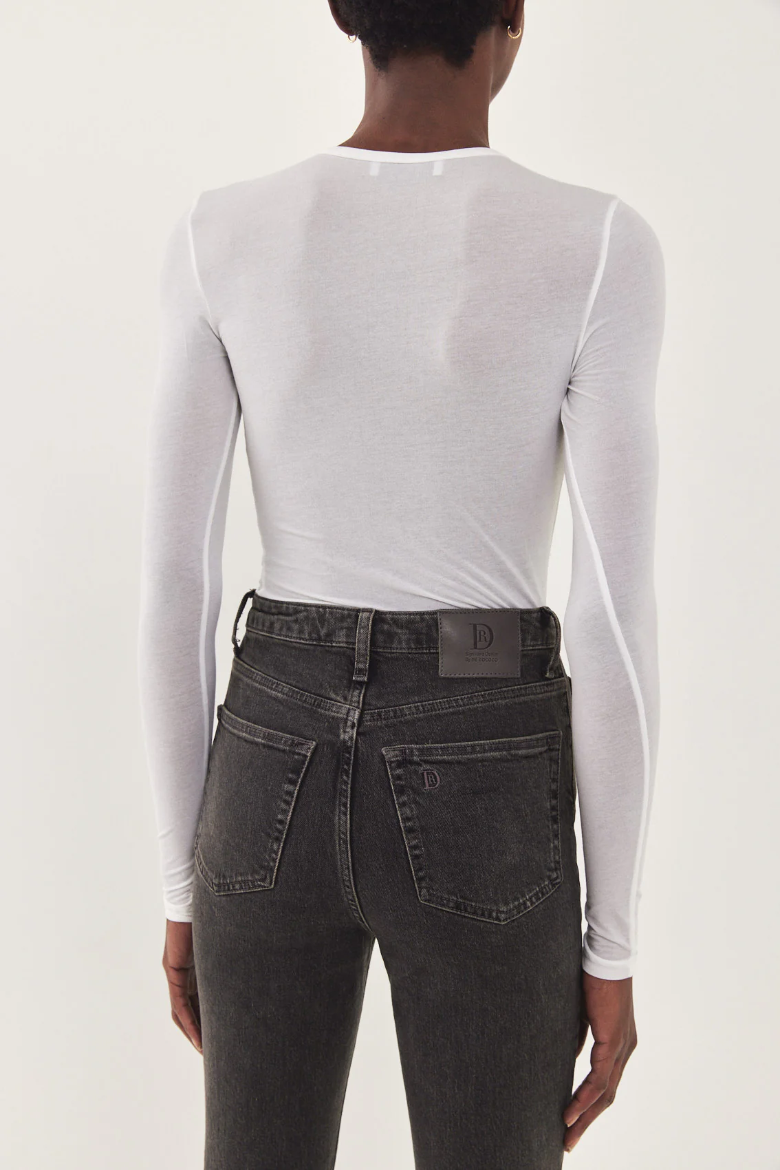 No.4 High Waist Slim Cropped Denim - Image 7