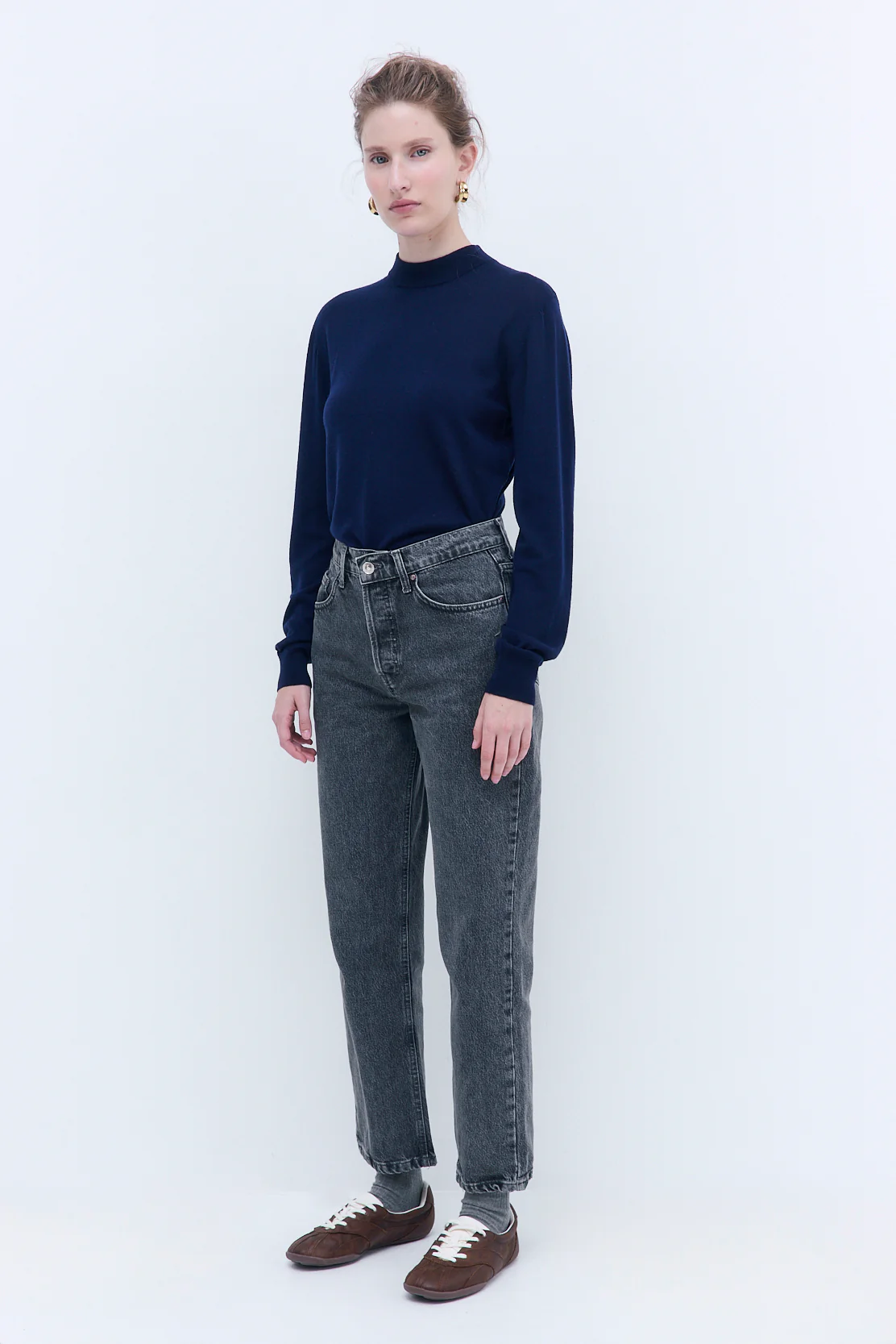 No.5| High Waist Straight Cropped Denim - Image 8