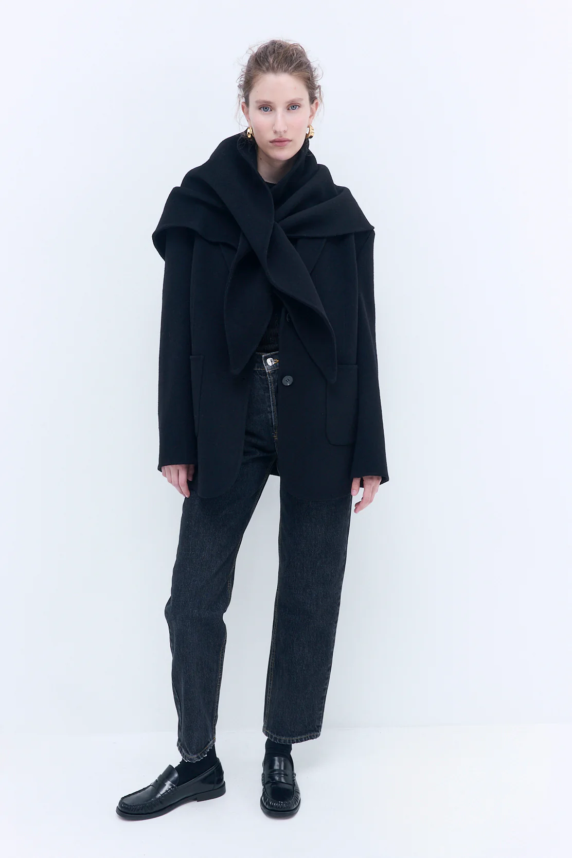 No.5| High Waist Straight Cropped Denim - Image 2