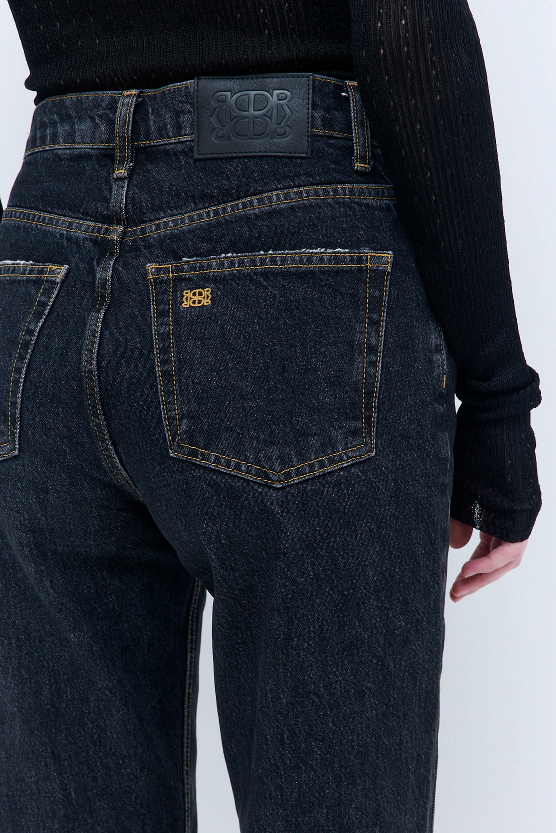 No.5| High Waist Straight Cropped Denim - Image 7