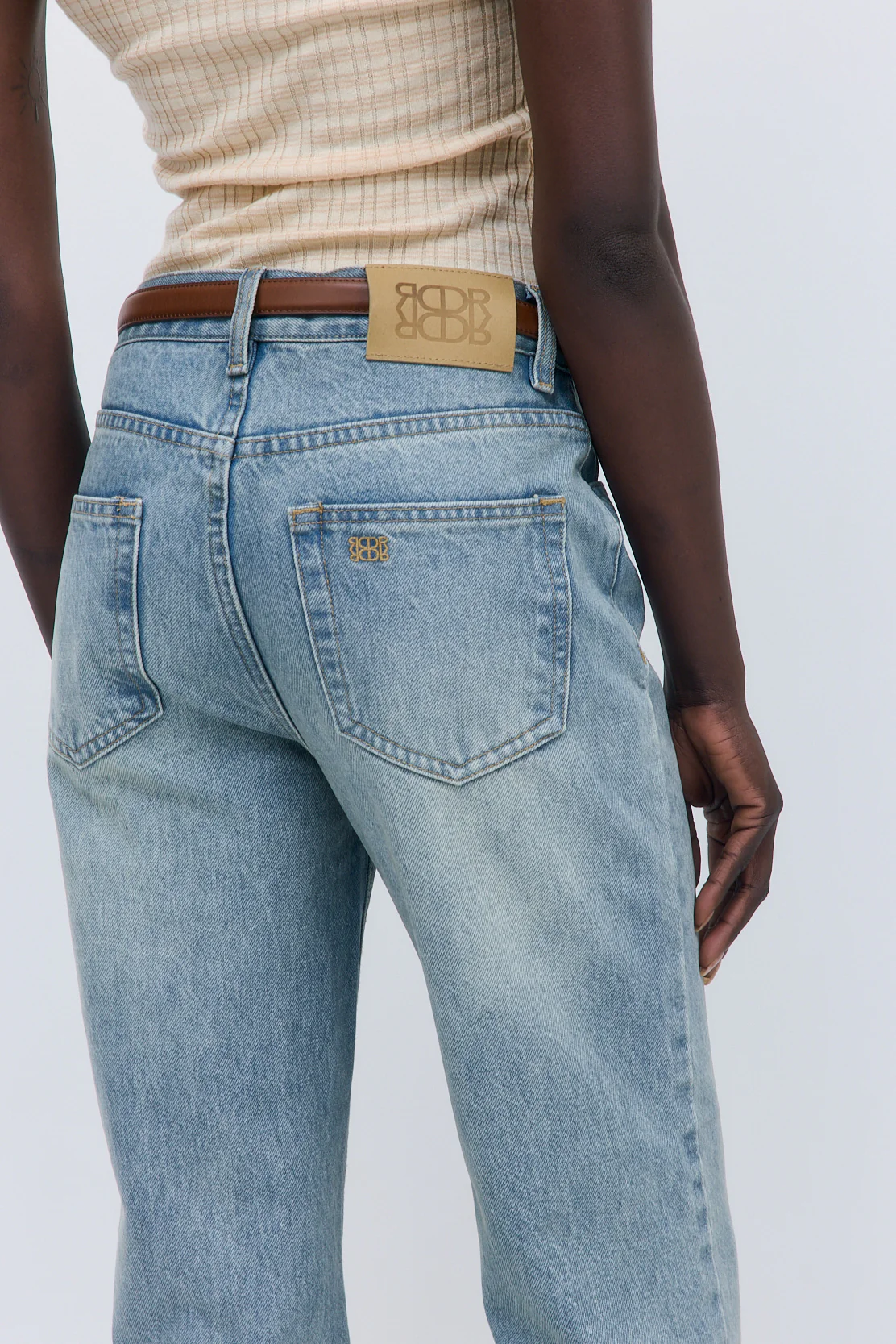 No.5| High Waist Straight Cropped Denim - Image 6