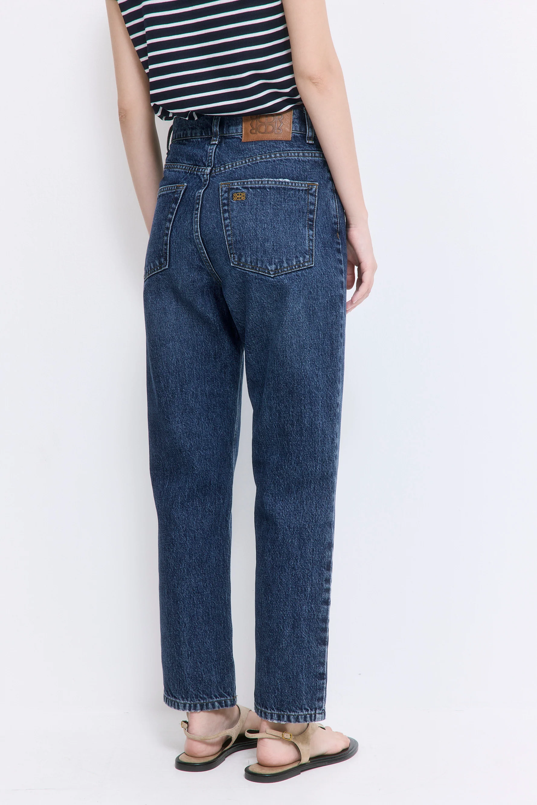 No.5| High Waist Straight Cropped Denim - Image 5