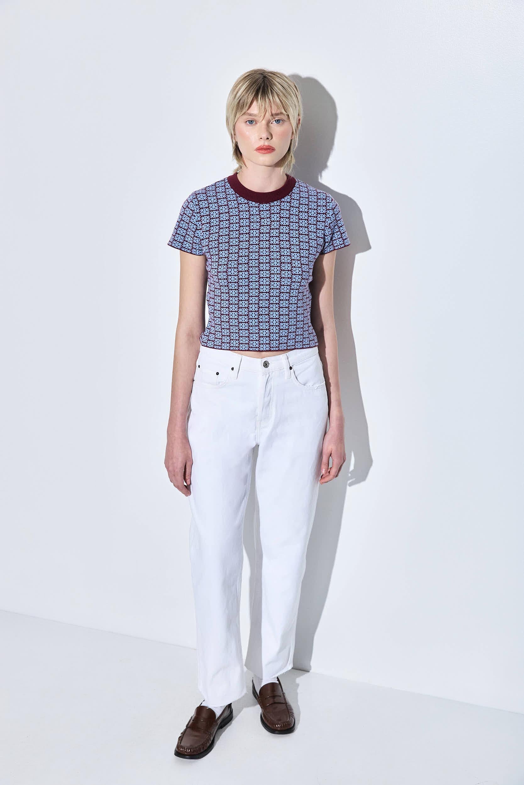 No.5| High Waist Straight Cropped Denim - Image 3