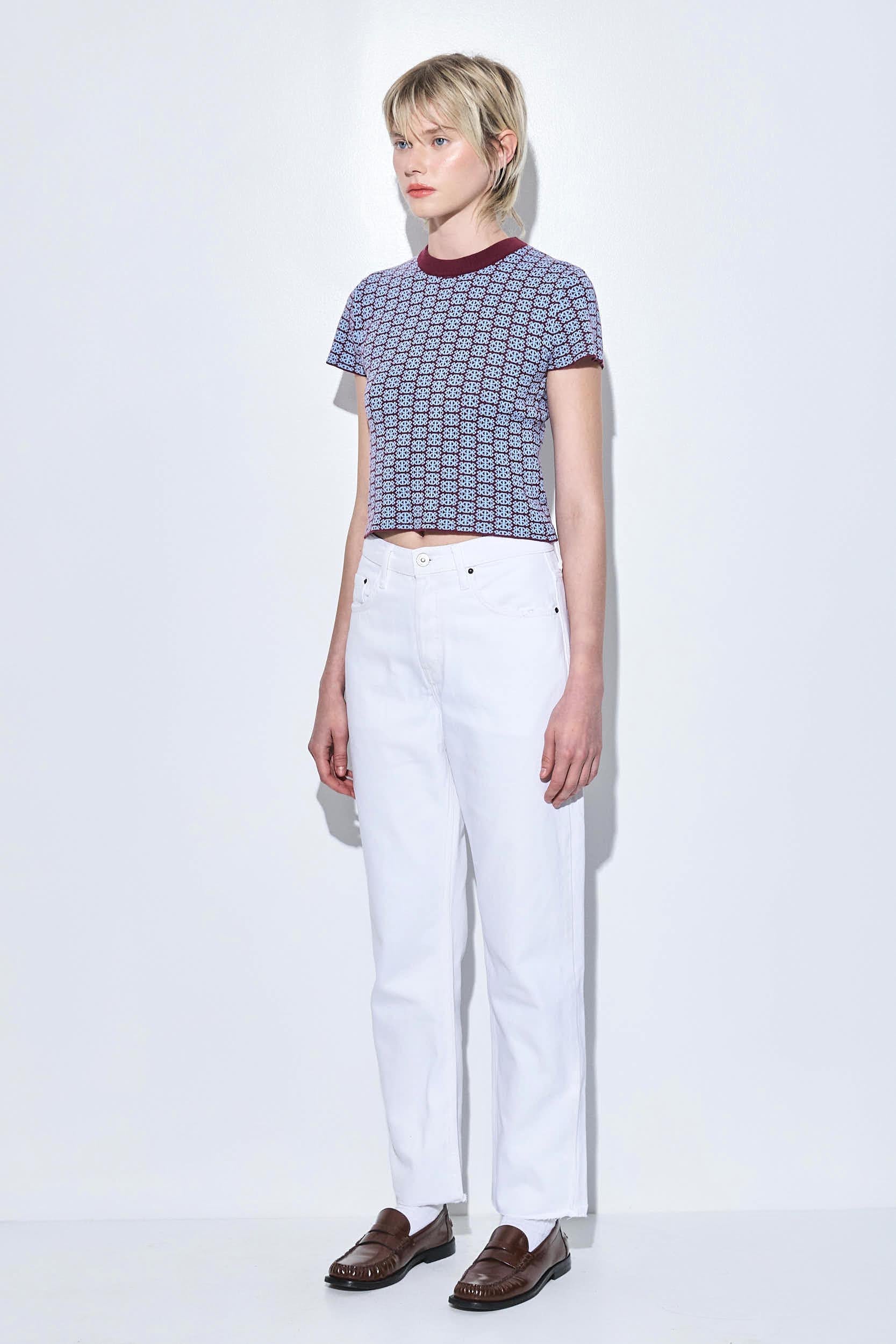 No.5| High Waist Straight Cropped Denim - Image 4