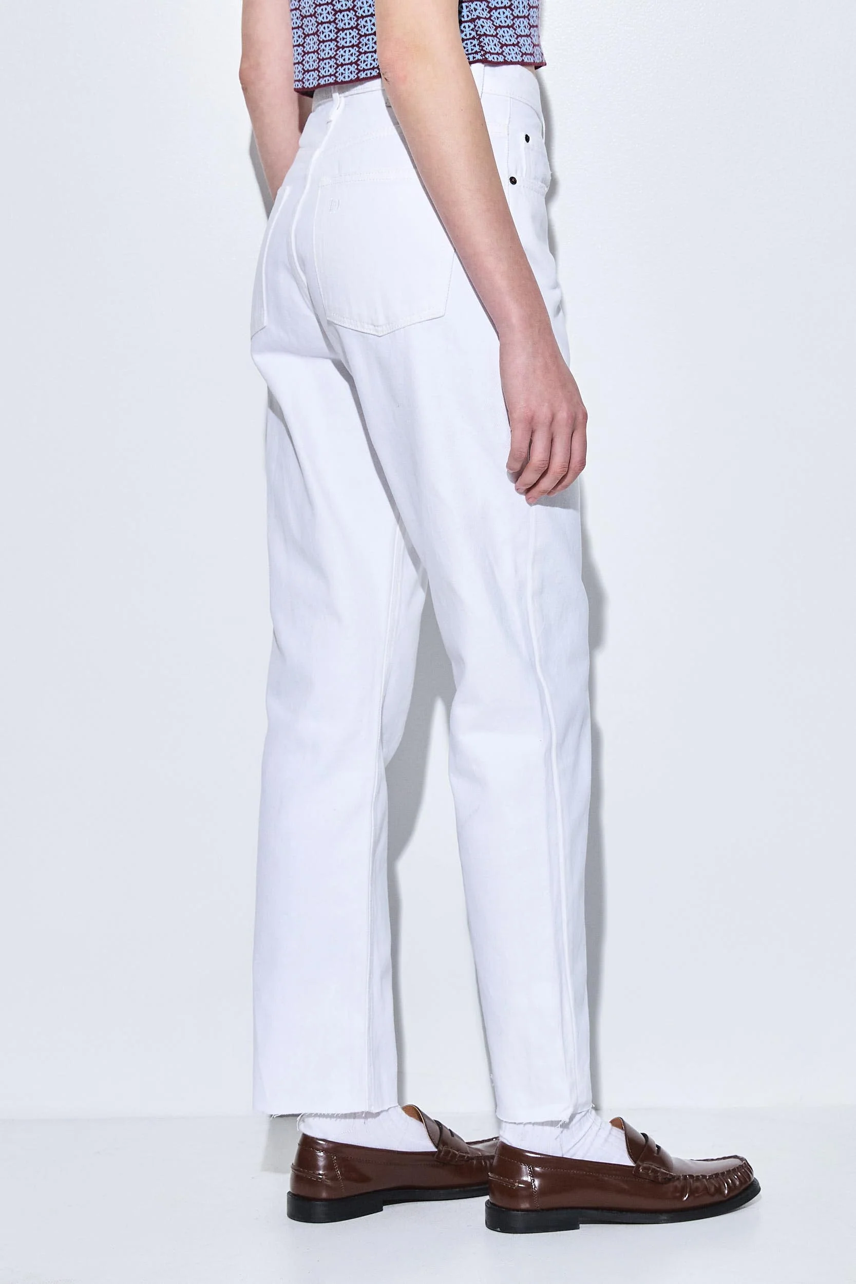 No.5| High Waist Straight Cropped Denim - Image 5