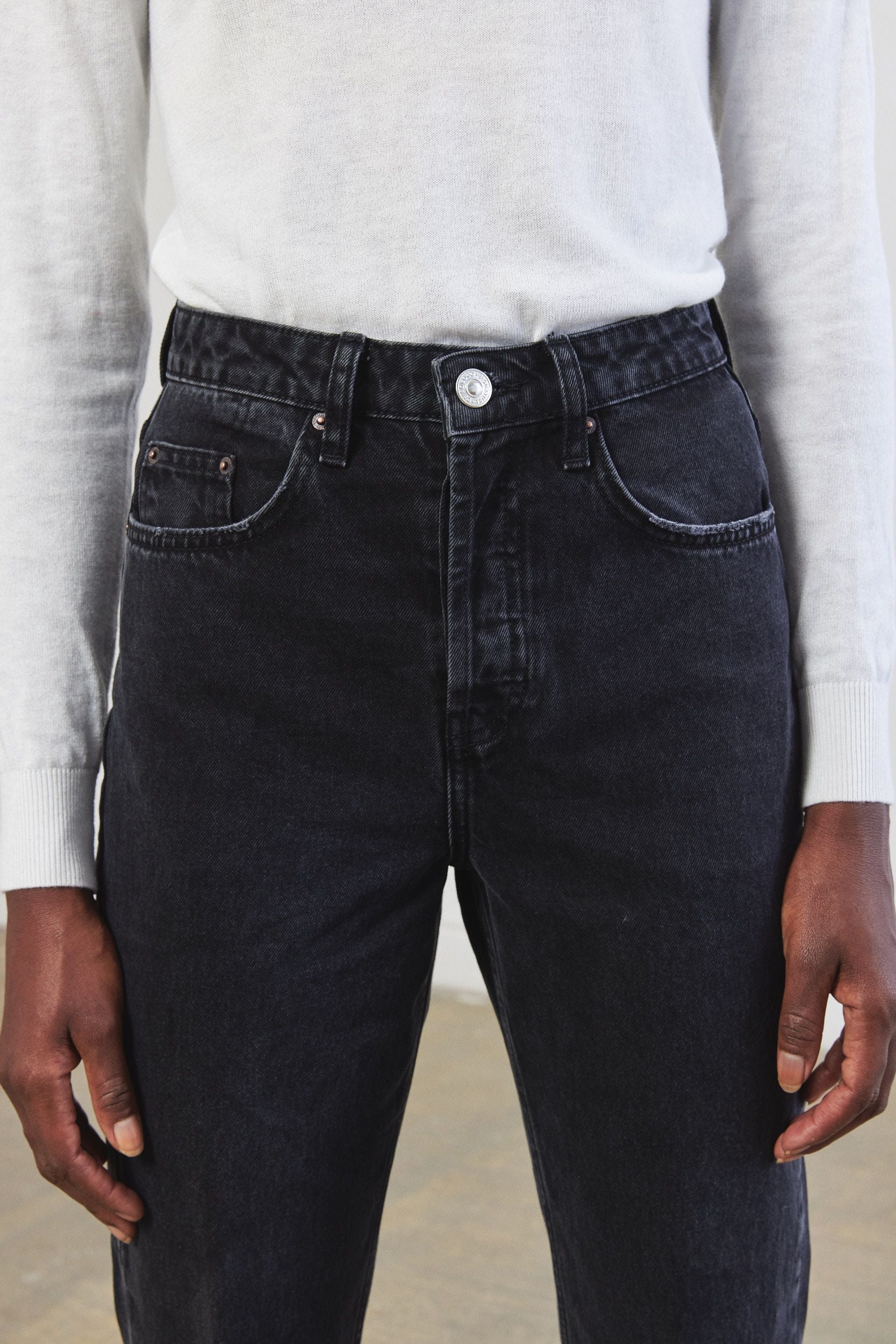 No.6| High Waist Straight Full Length Denim - Image 3