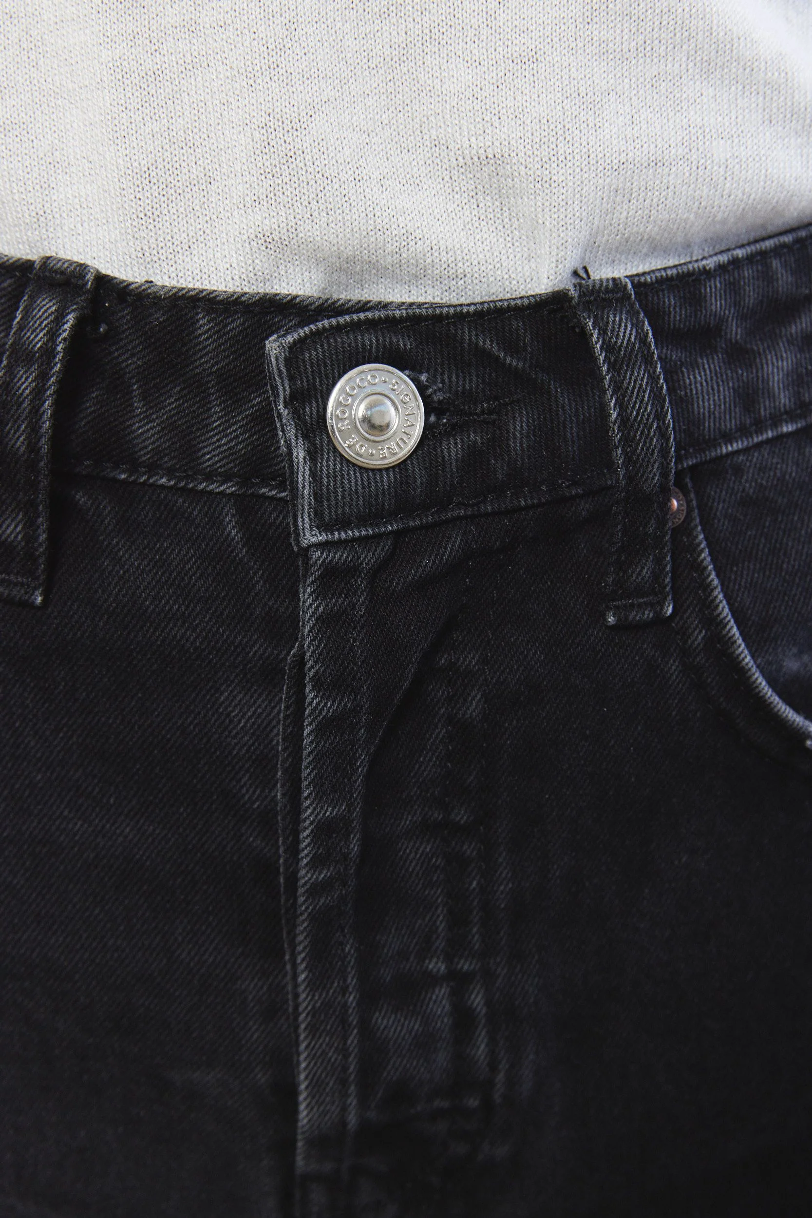 No.6| High Waist Straight Full Length Denim - Image 5