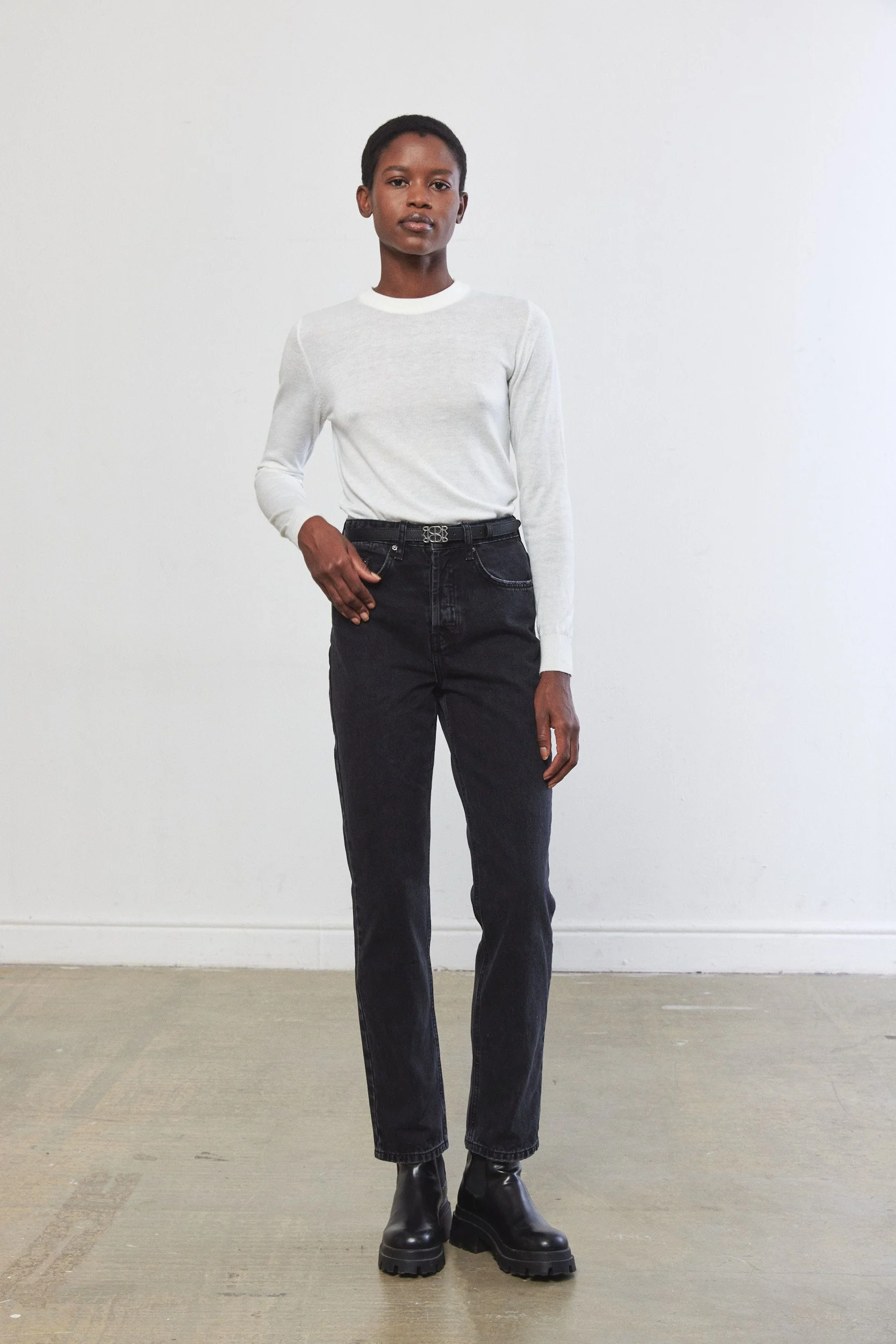 No.6| High Waist Straight Full Length Denim - Image 7