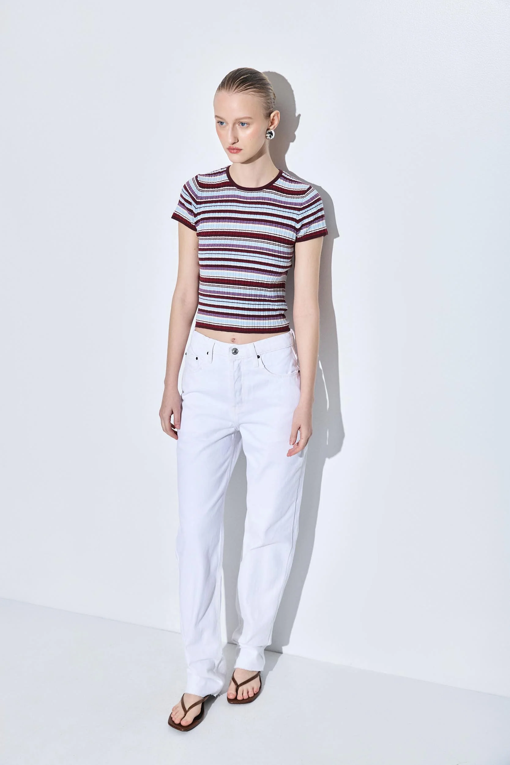 No.6| High Waisted Straight Full Length Denim - Image 3