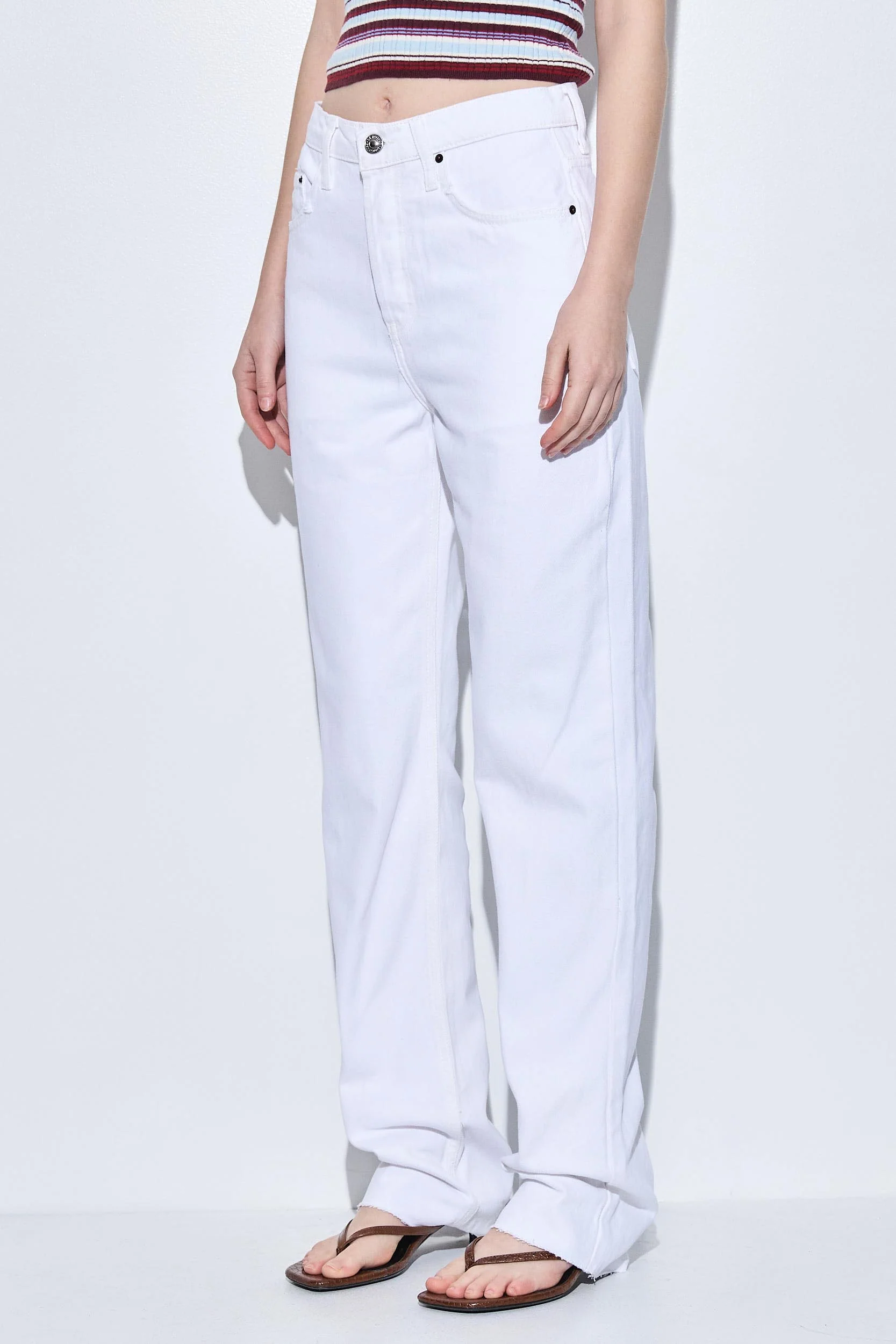 No.6| High Waisted Straight Full Length Denim - Image 4