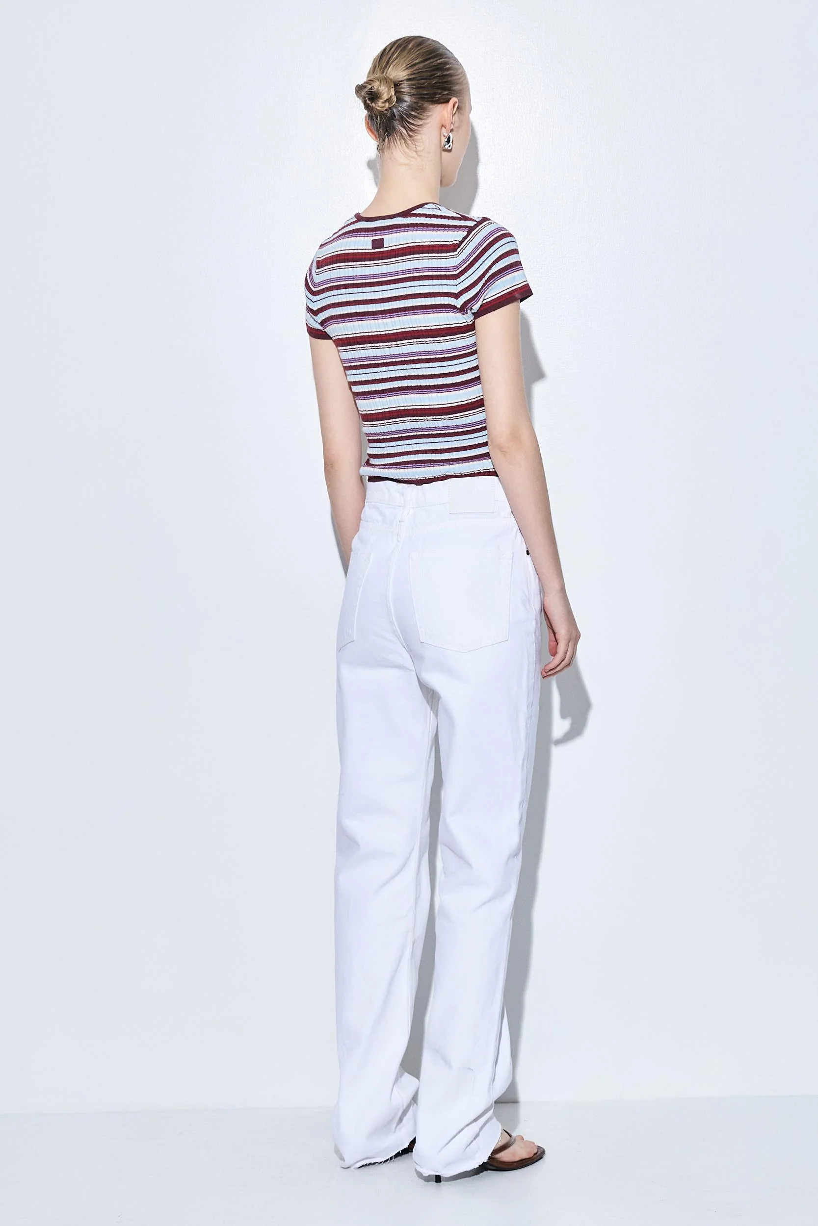 No.6| High Waisted Straight Full Length Denim - Image 5
