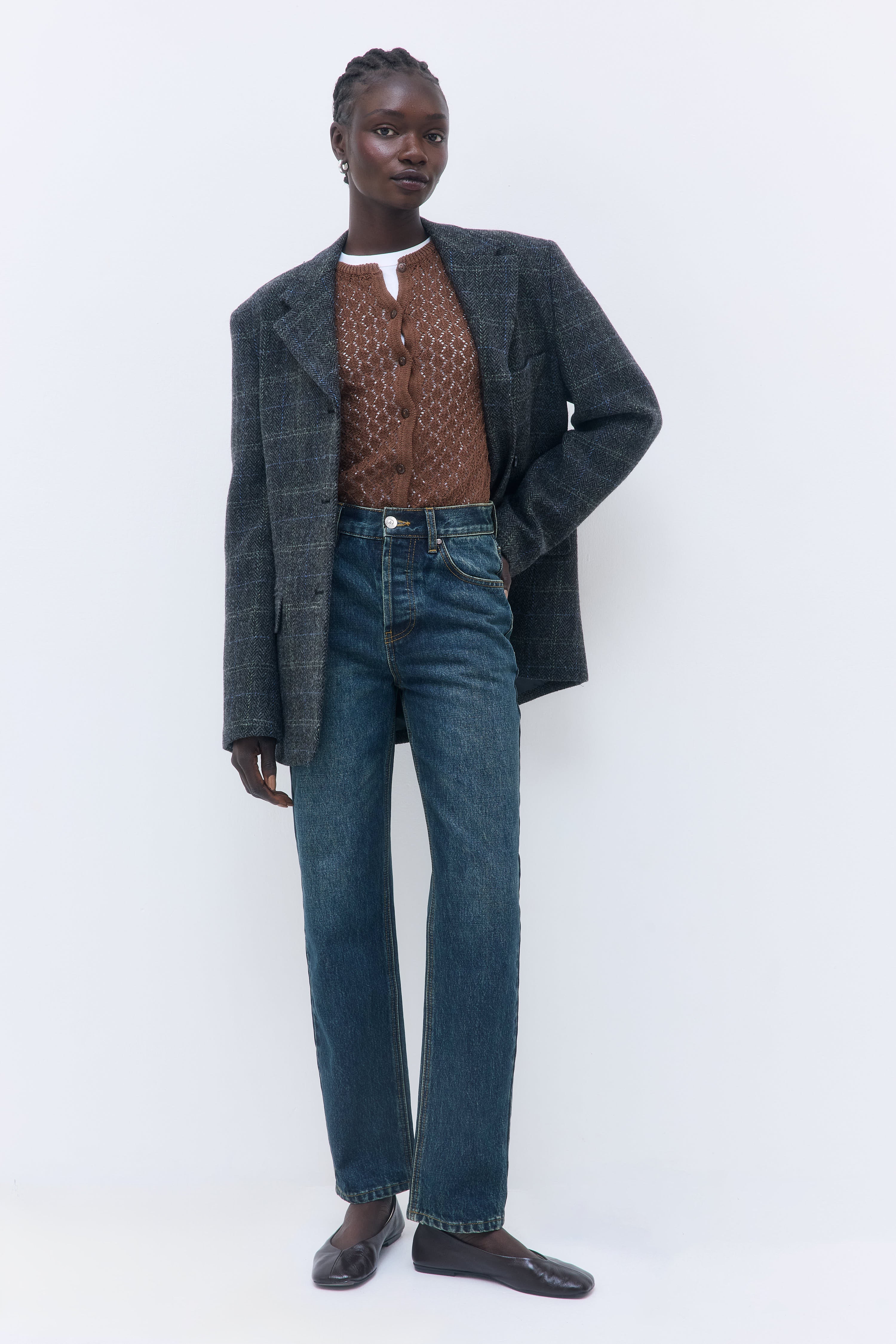 No.6| High Waisted Straight Full Length Denim - Image 8