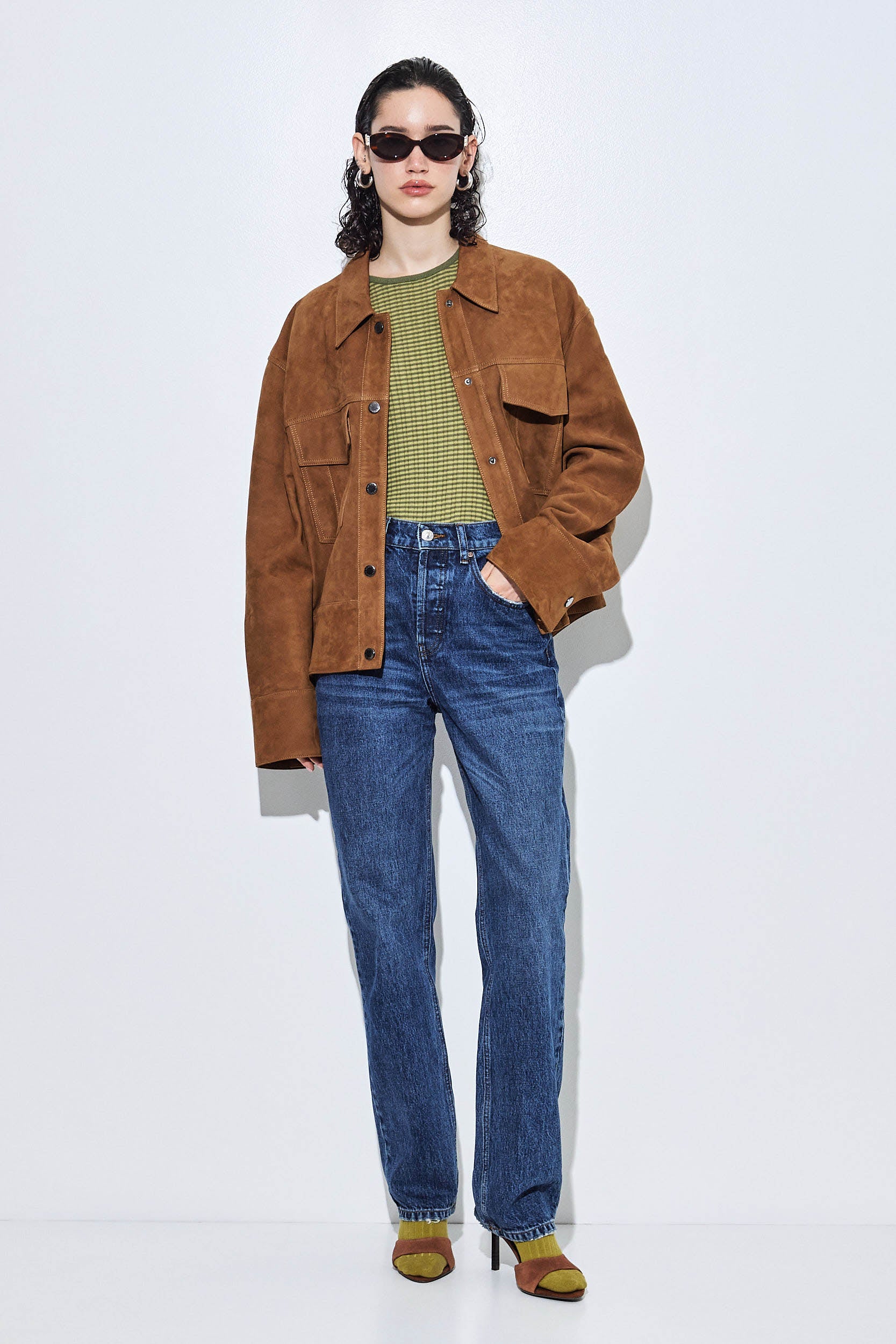No.6| High Waisted Straight Full Length Denim - Image 6