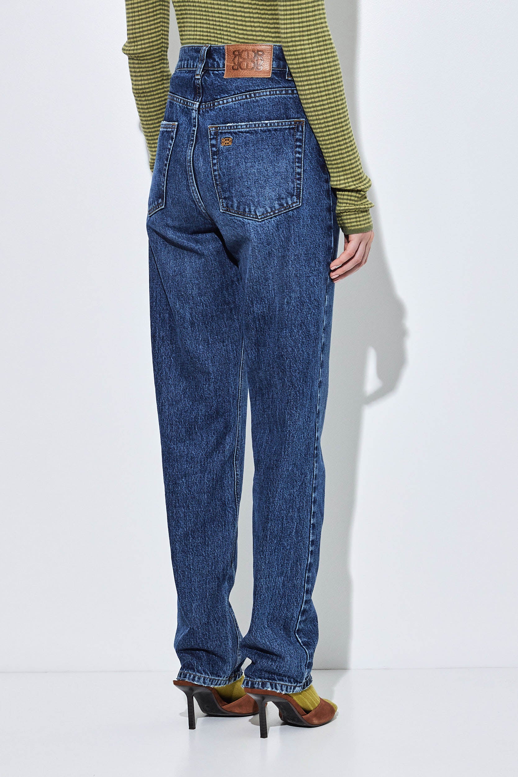 No.6| High Waisted Straight Full Length Denim - Image 7
