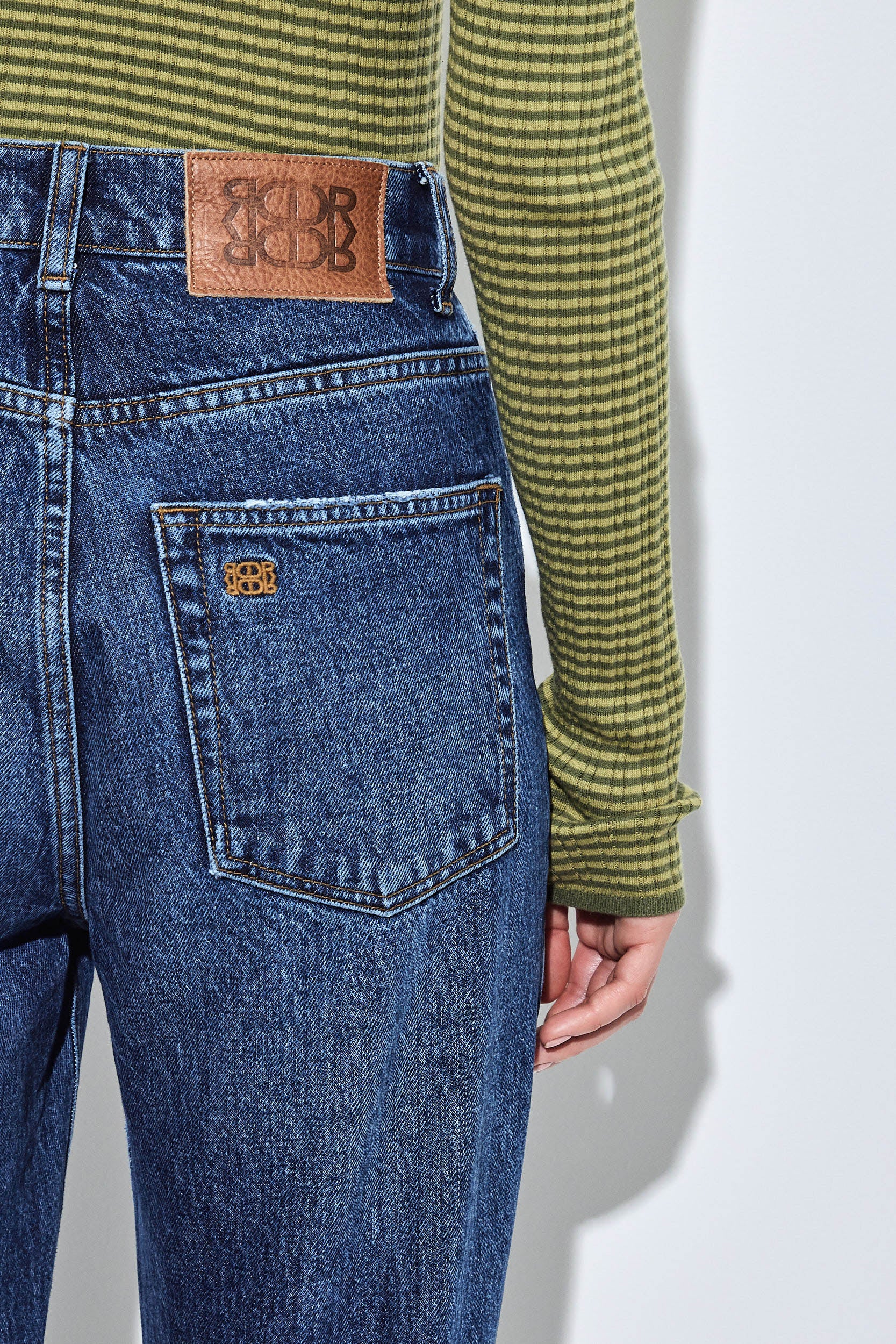 No.6| High Waisted Straight Full Length Denim - Image 8