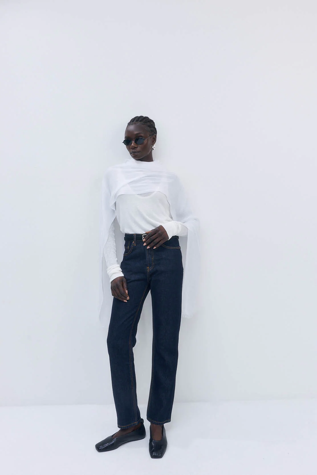 No.6| High Waisted Straight Full Length Denim - Image 3