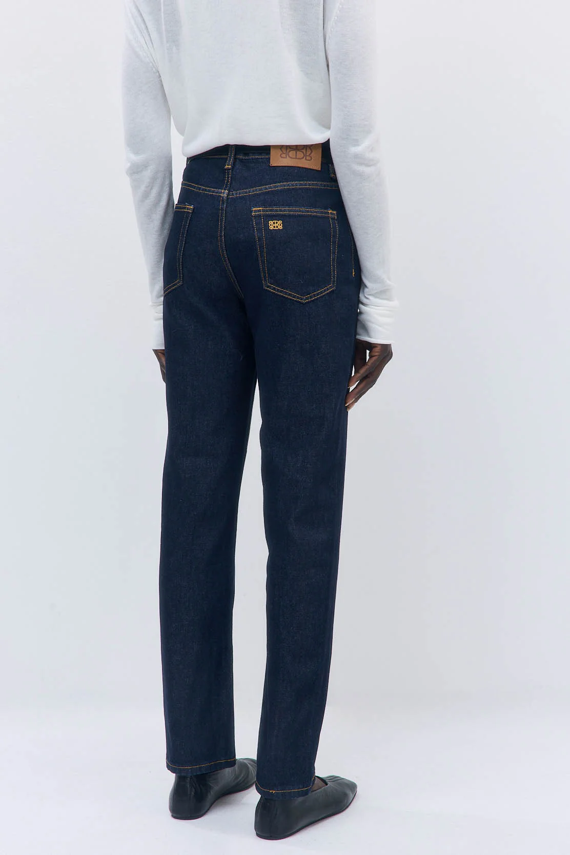 No.6| High Waisted Straight Full Length Denim - Image 5