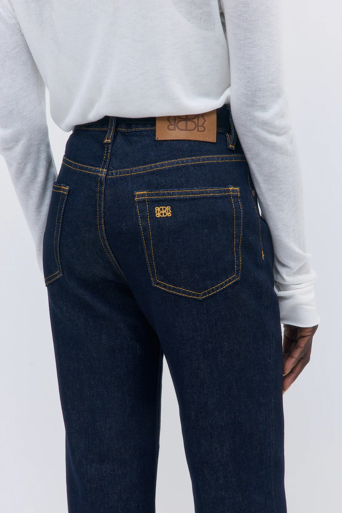 No.6| High Waisted Straight Full Length Denim - Image 6