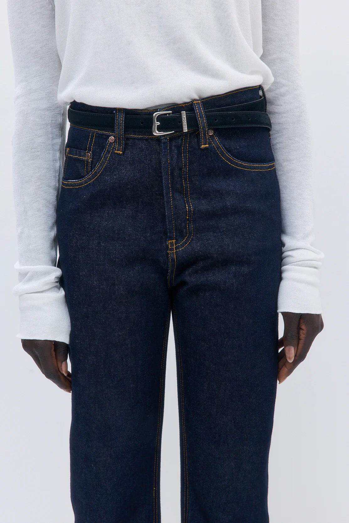 No.6| High Waisted Straight Full Length Denim - Image 7