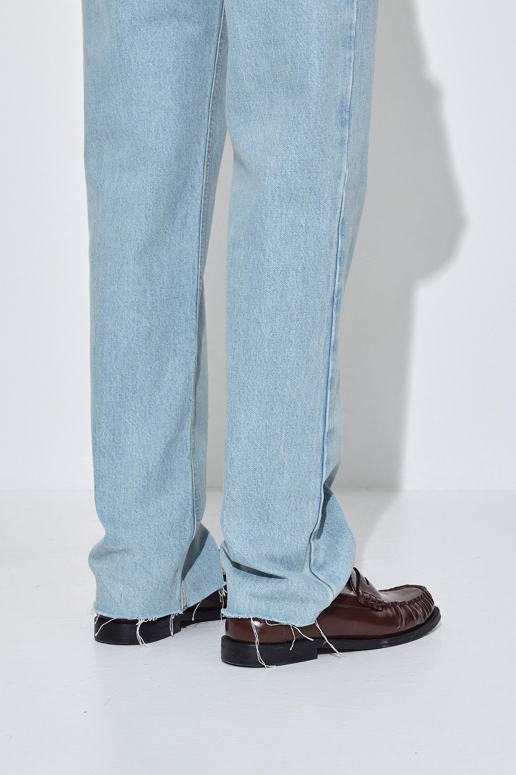 No.6| High Waisted Straight Full Length Denim - Image 9