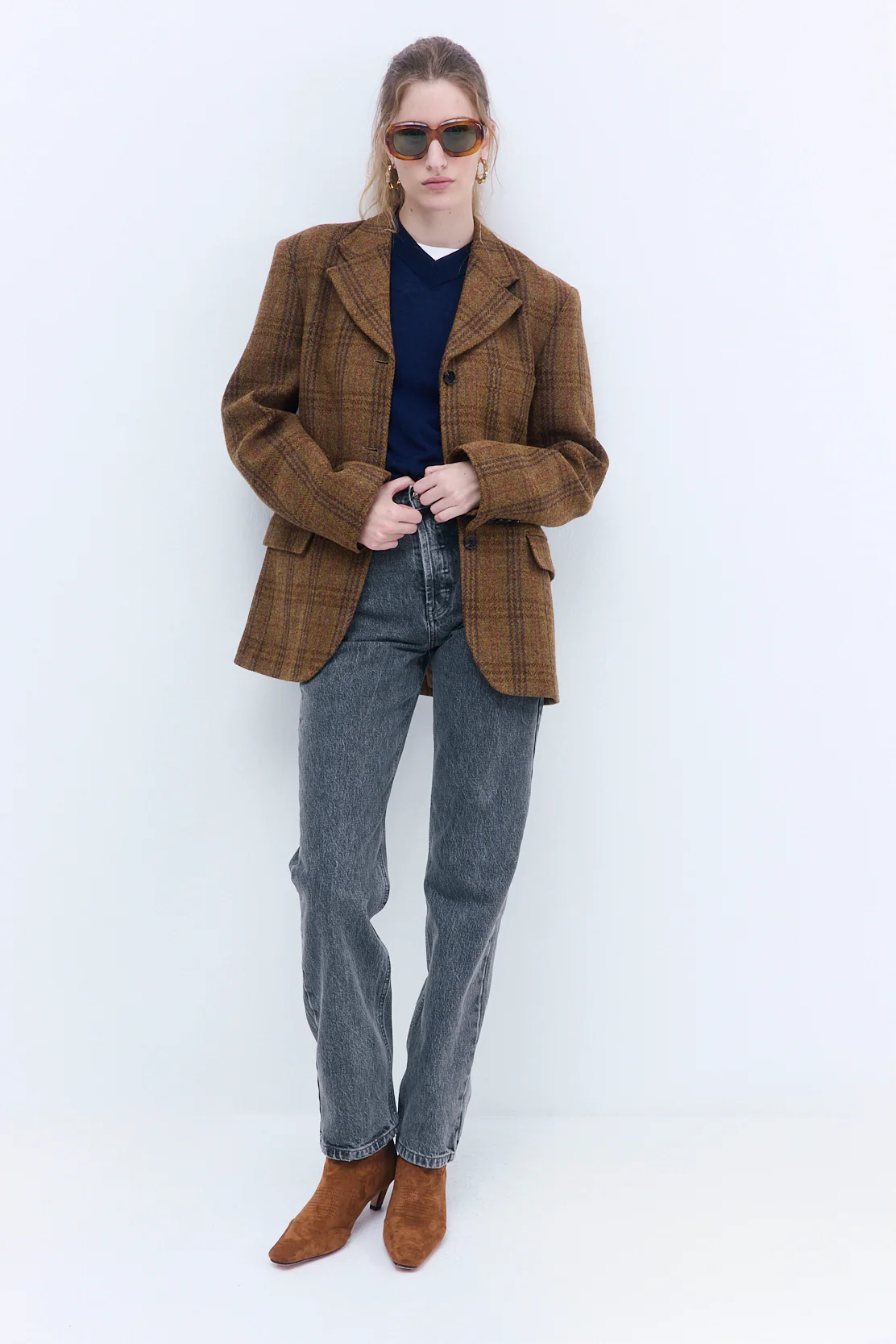 No.6| High Waisted Straight Full Length Denim - Image 5