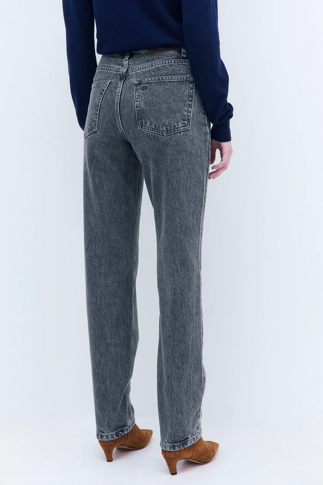 No.6| High Waisted Straight Full Length Denim - Image 6