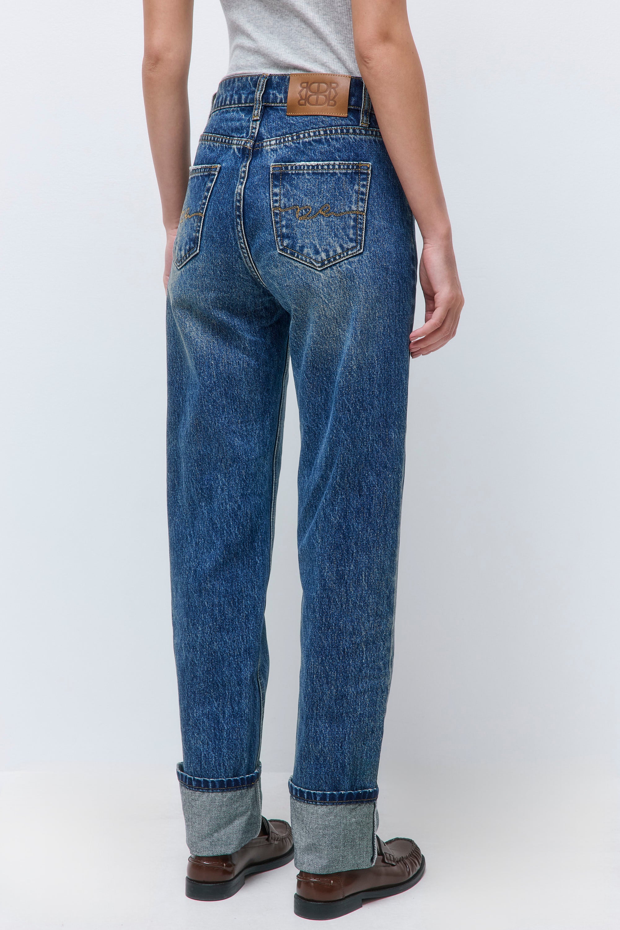 No.16| Mid Waist Straight Denim - Image 5