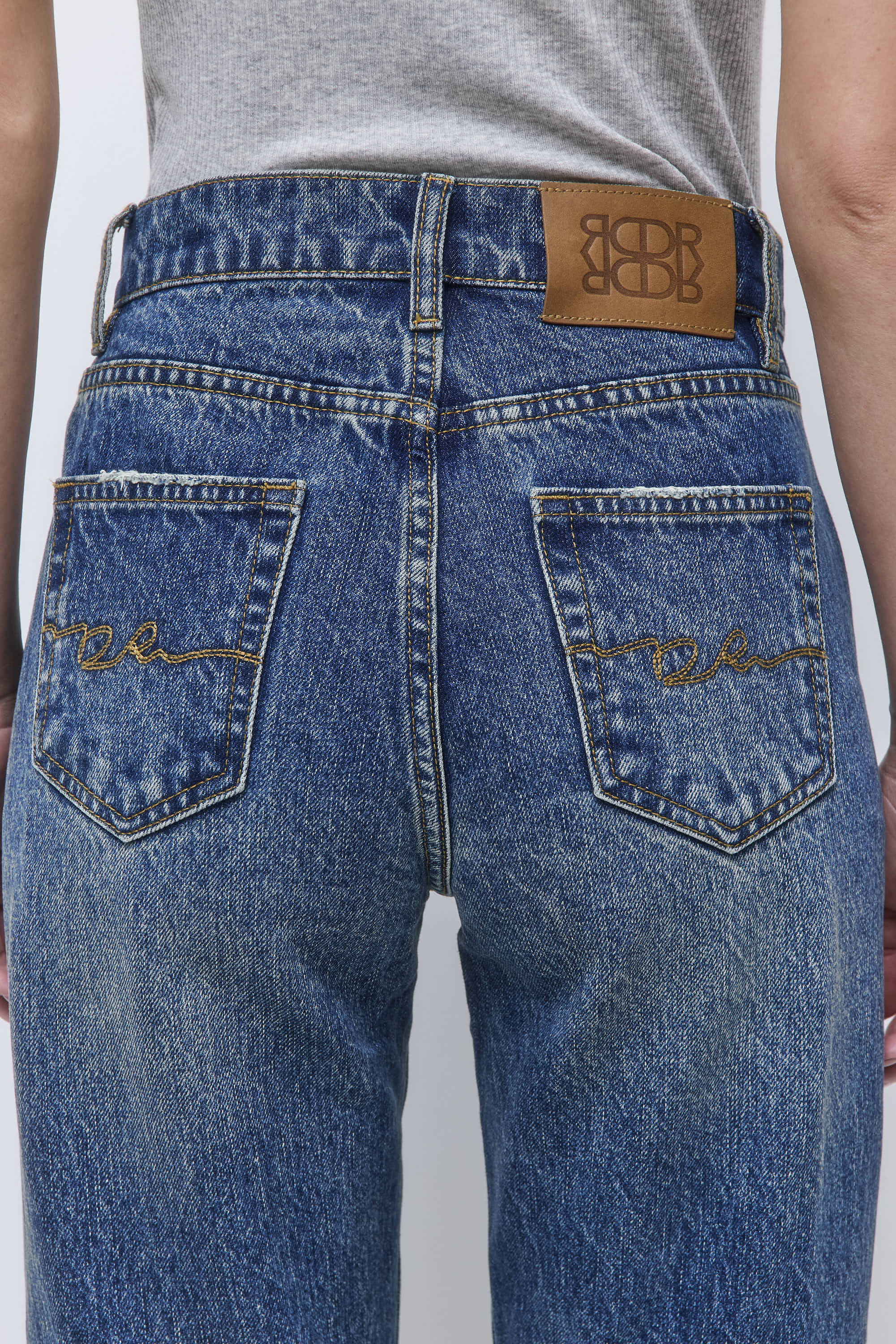 No.16| Mid Waist Straight Denim - Image 7